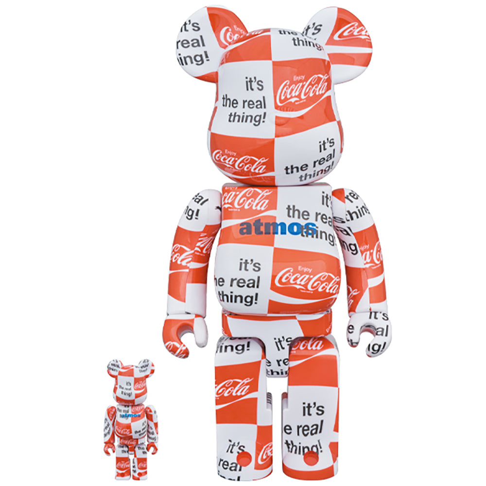 BE@RBRICK atmos × Coca-Cola 100％ & 400％ CHECKERBOARD_0