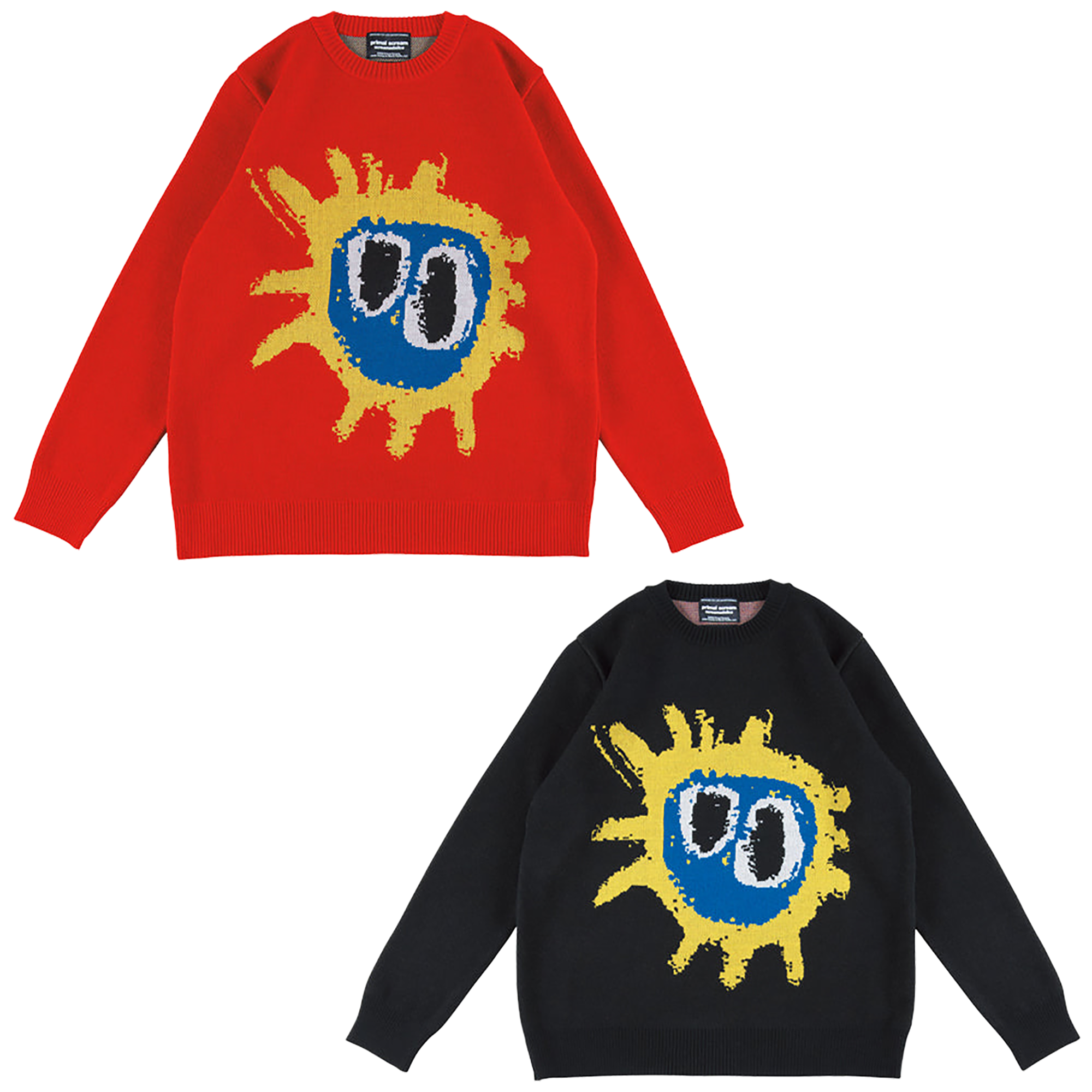 MLE Primal Scream“screamadelica”针织 GANG COUNCIL 圆领毛衣“screamadelica”
