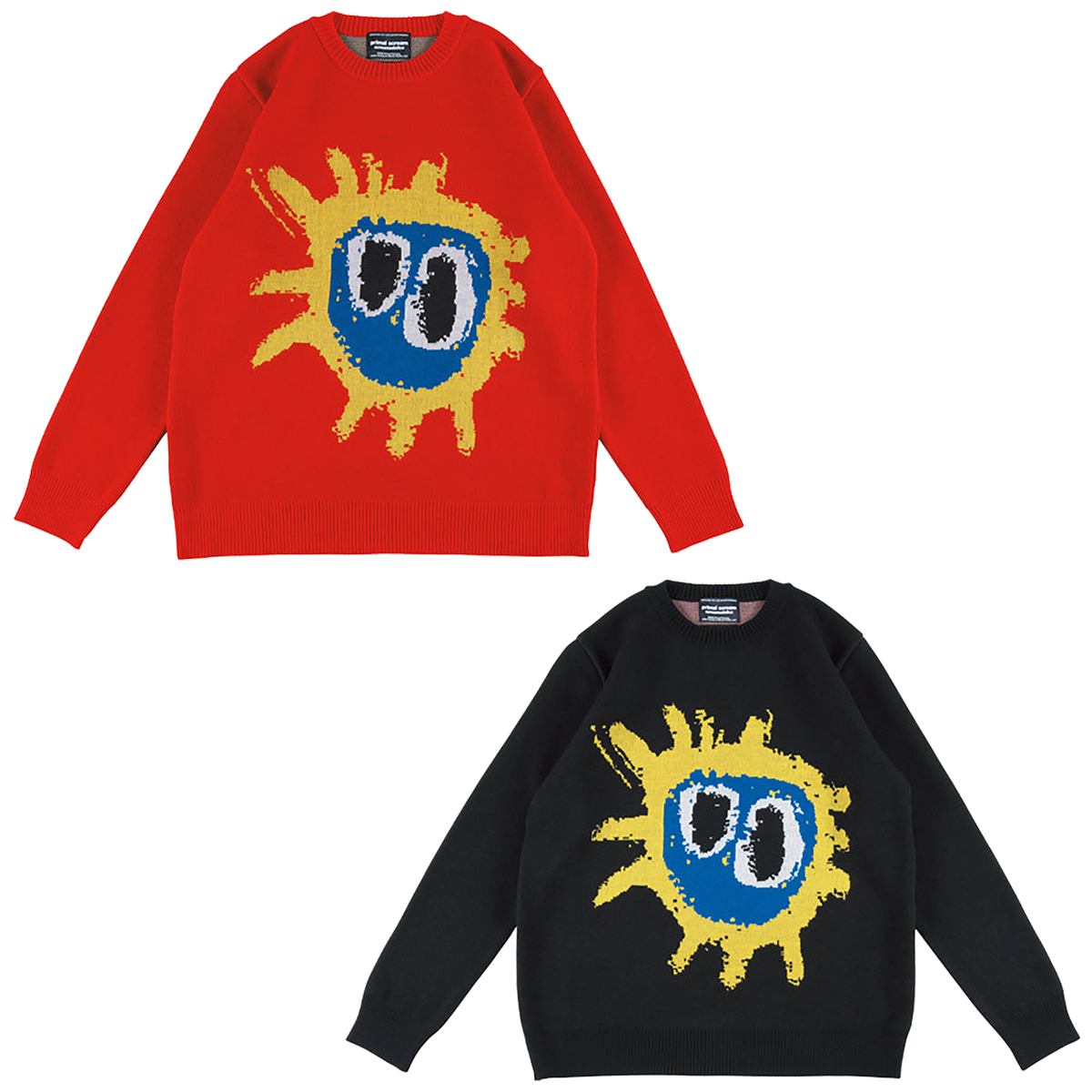 MLE Primal Scream“screamadelica”针织 GANG COUNCIL 圆领毛衣“screamadelica”