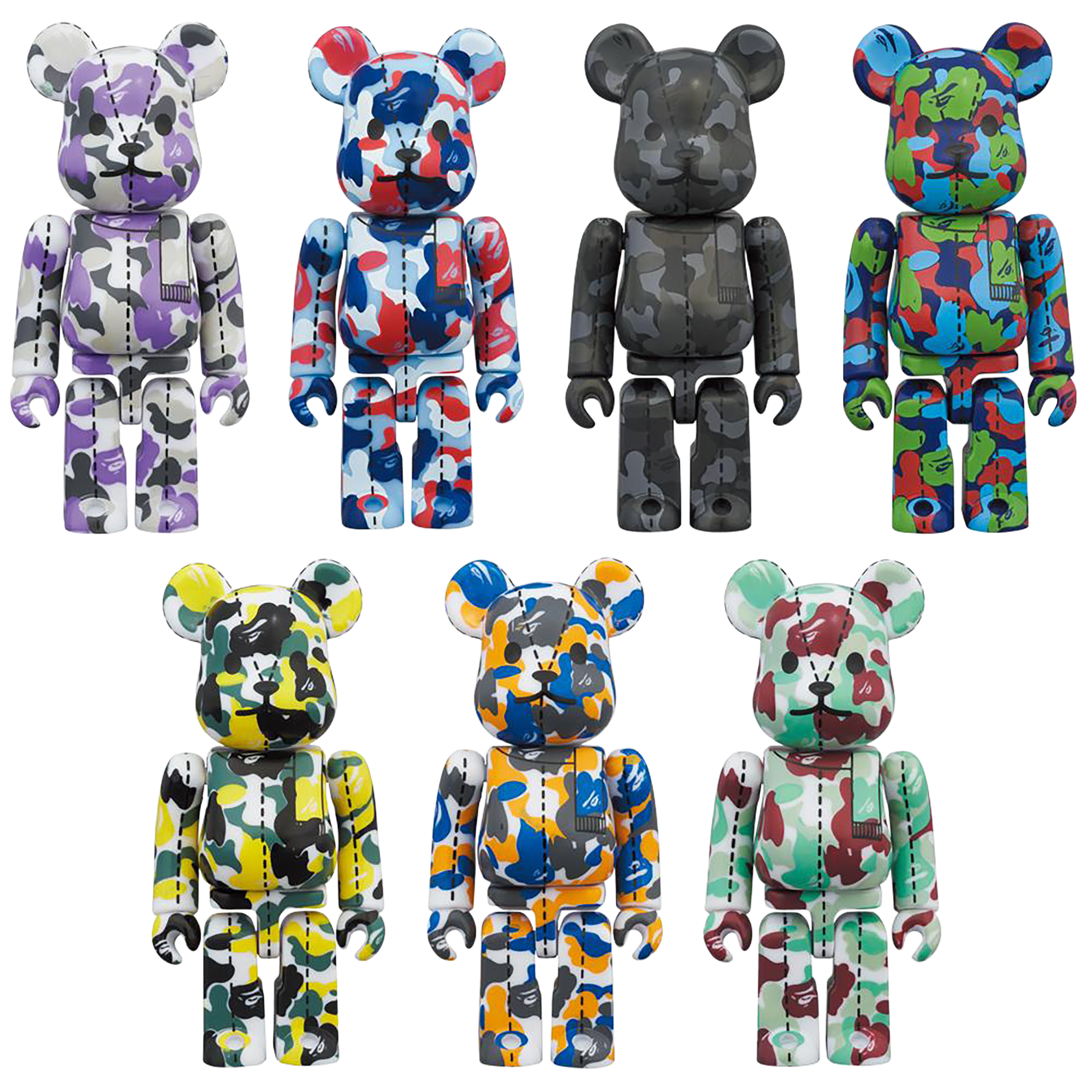 A BATHING APE(R) 28TH ANNIVERSARY BE@RBRICK BAPE CAMO #1