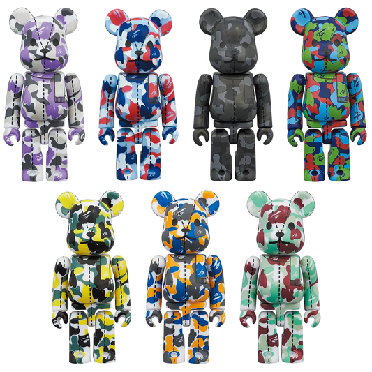 A BATHING APE(R) 28TH ANNIVERSARY BE@RBRICK BAPE CAMO #1