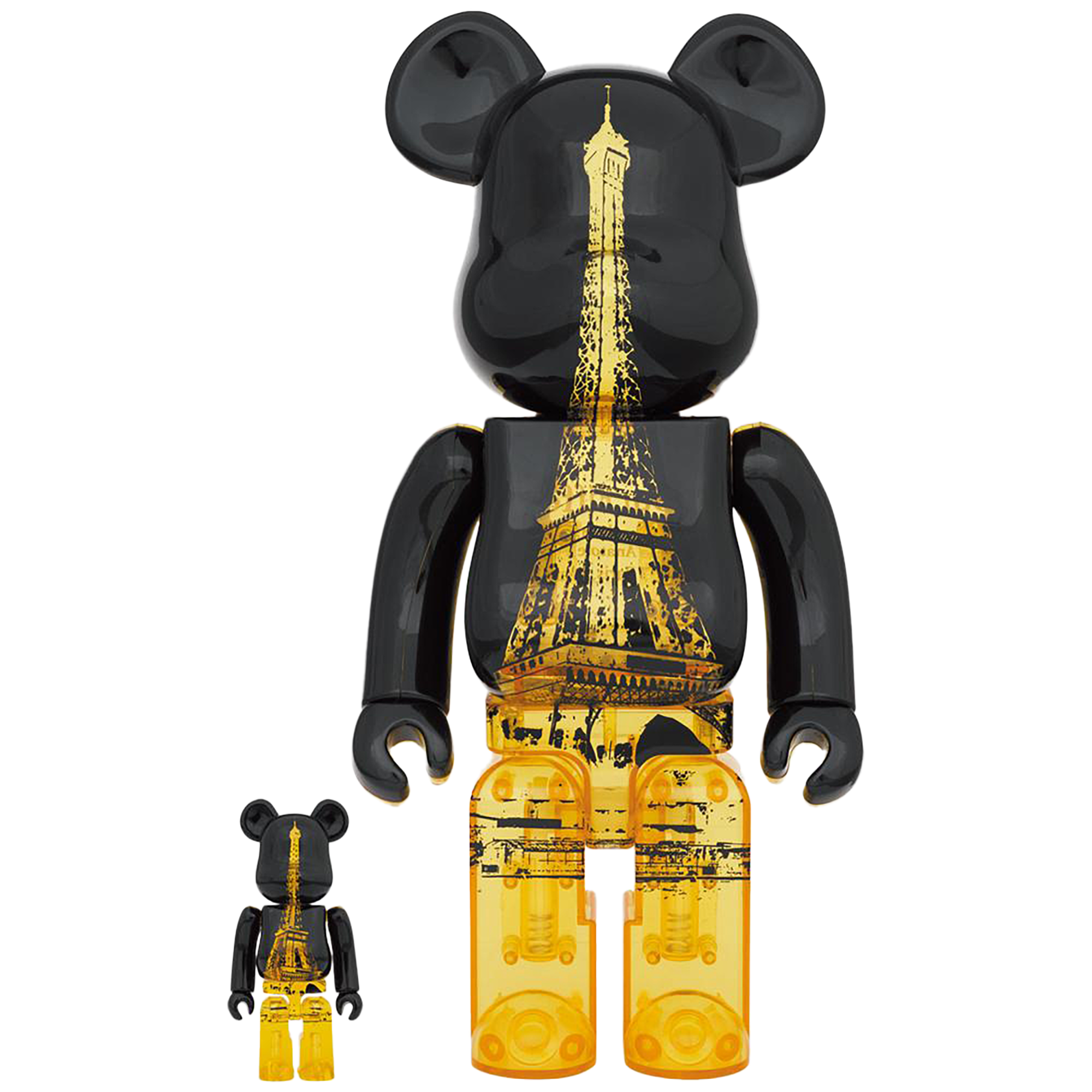 BE@RBRICK 埃菲尔铁塔金色礼服 Ver. 100% 和 400%
