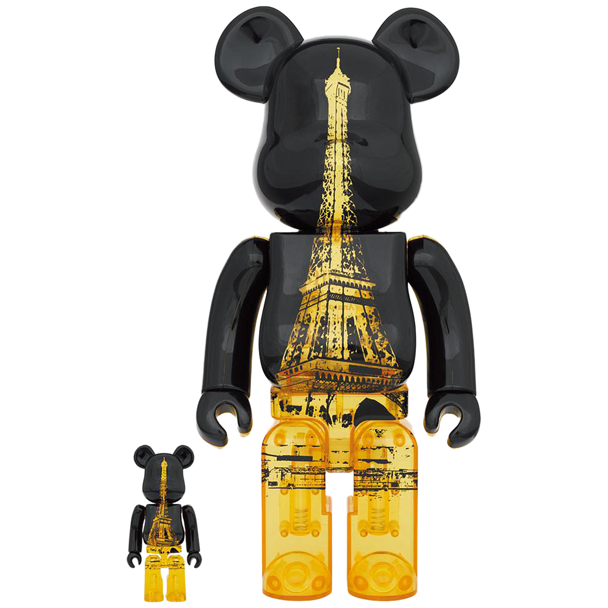 BE@RBRICK 埃菲尔铁塔金色礼服 Ver. 100% 和 400%