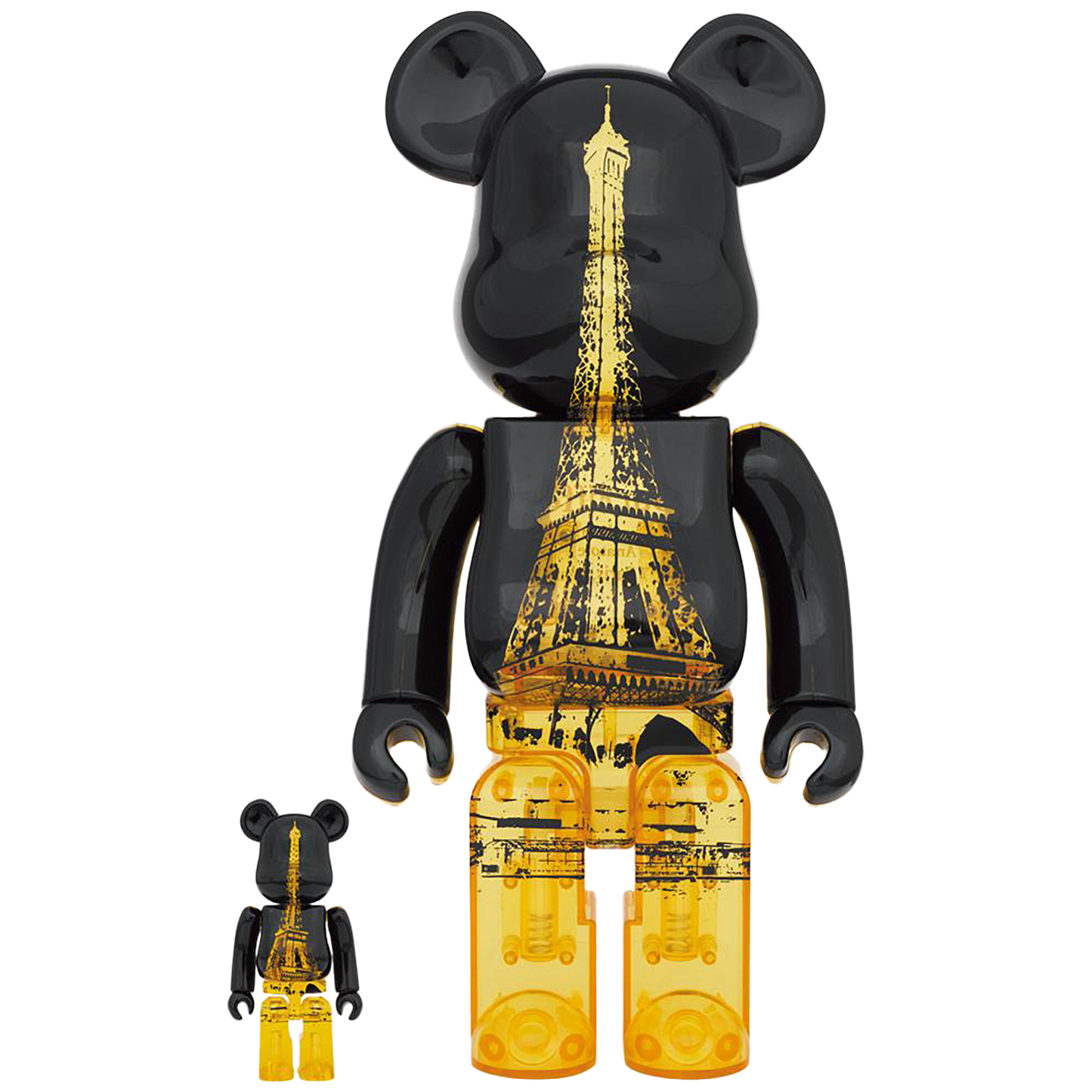 BE@RBRICK 埃菲尔铁塔金色礼服 Ver. 100% 和 400%