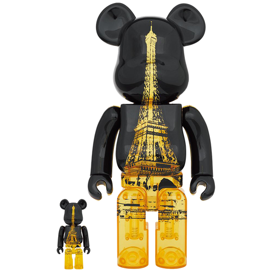 BE@RBRICK EIFFEL TOWER GOLDEN GOWN Ver. 100% & 400%