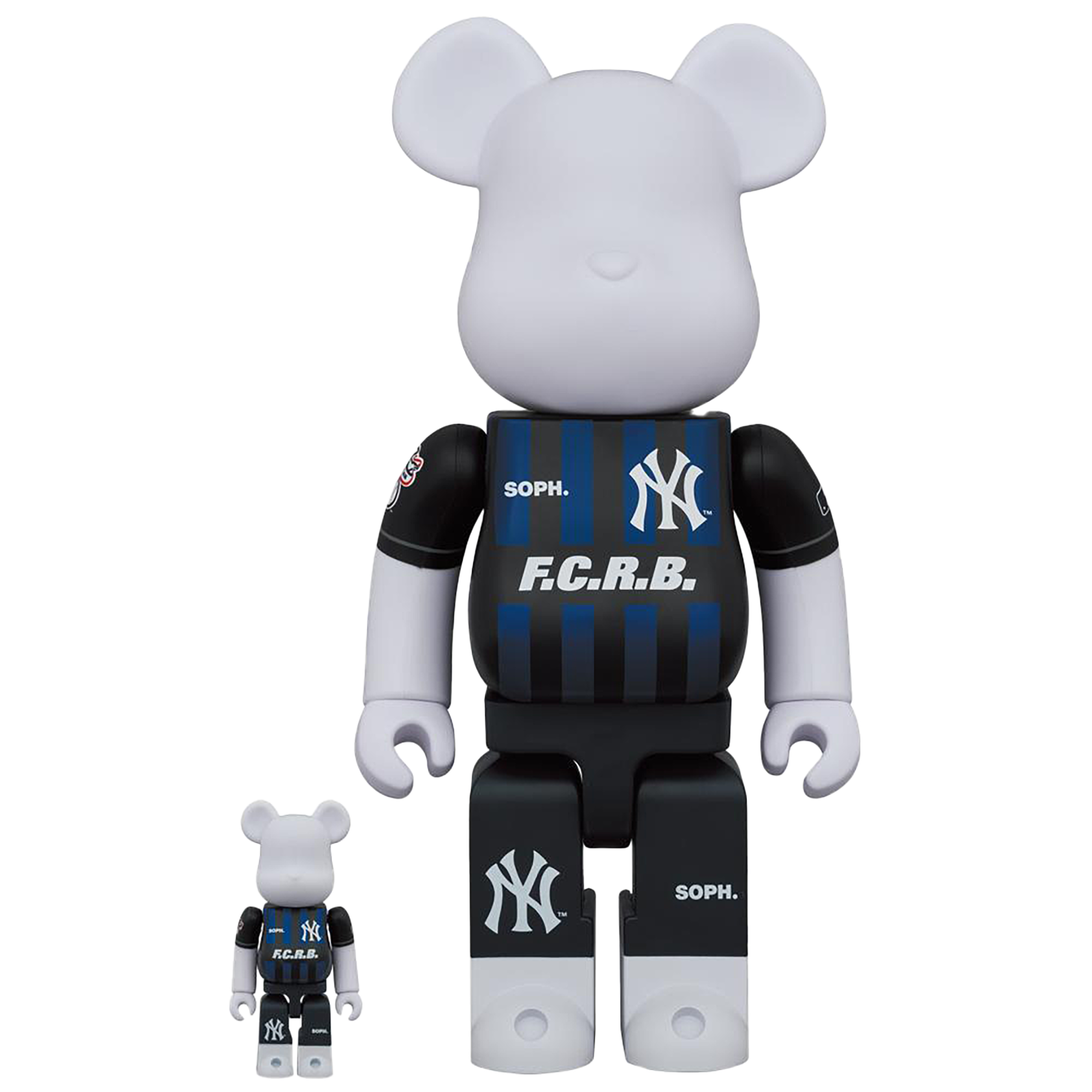 BE@RBRICK F.C.R.B. × MLB 100％ & 400％ (NEW YORK YANKEES)