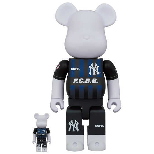 BE@RBRICK F.C.R.B. × 美国职业棒球大联盟 100% 和 400%（纽约洋基队）