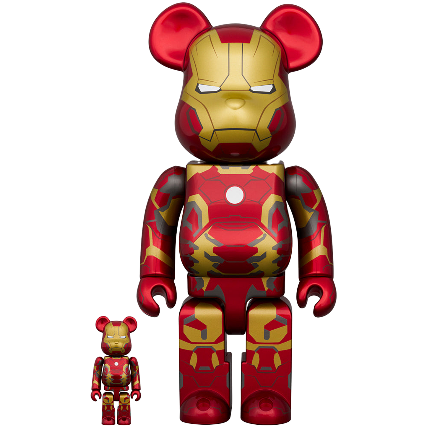 BE@RBRICK IRON MAN MARK 43 100％ & 400％
