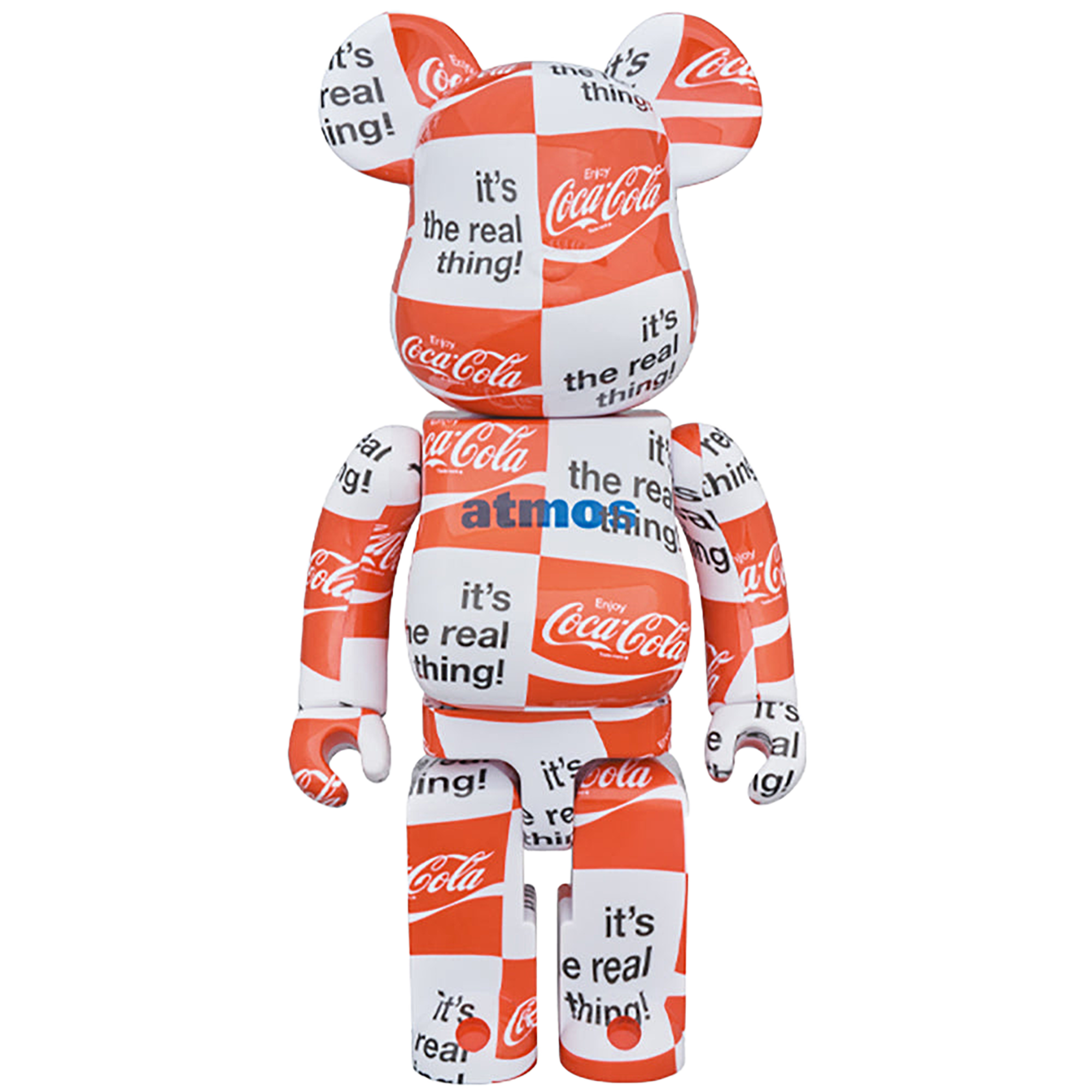 BE@RBRICK atmos × Coca-Cola 100％ & 400％ CHECKERBOARD