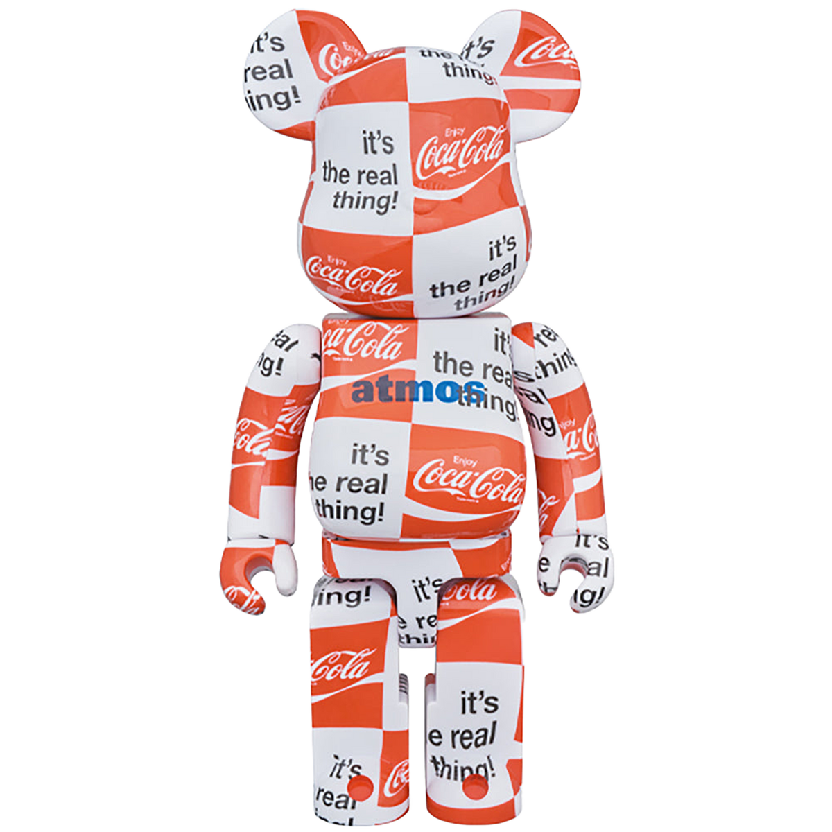 BE@RBRICK atmos × Coca-Cola 100％ & 400％ CHECKERBOARD