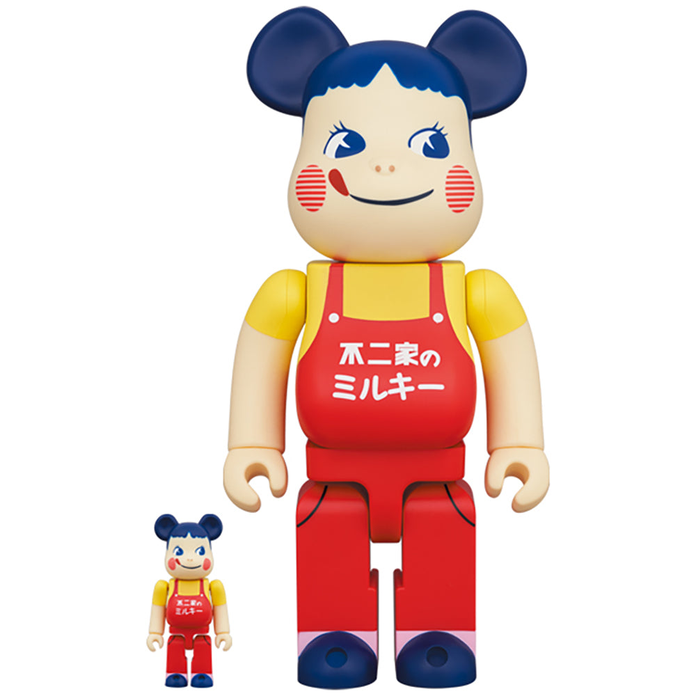 BE@RBRICK ホーロー看板 ペコちゃん 100％ & 400％_0