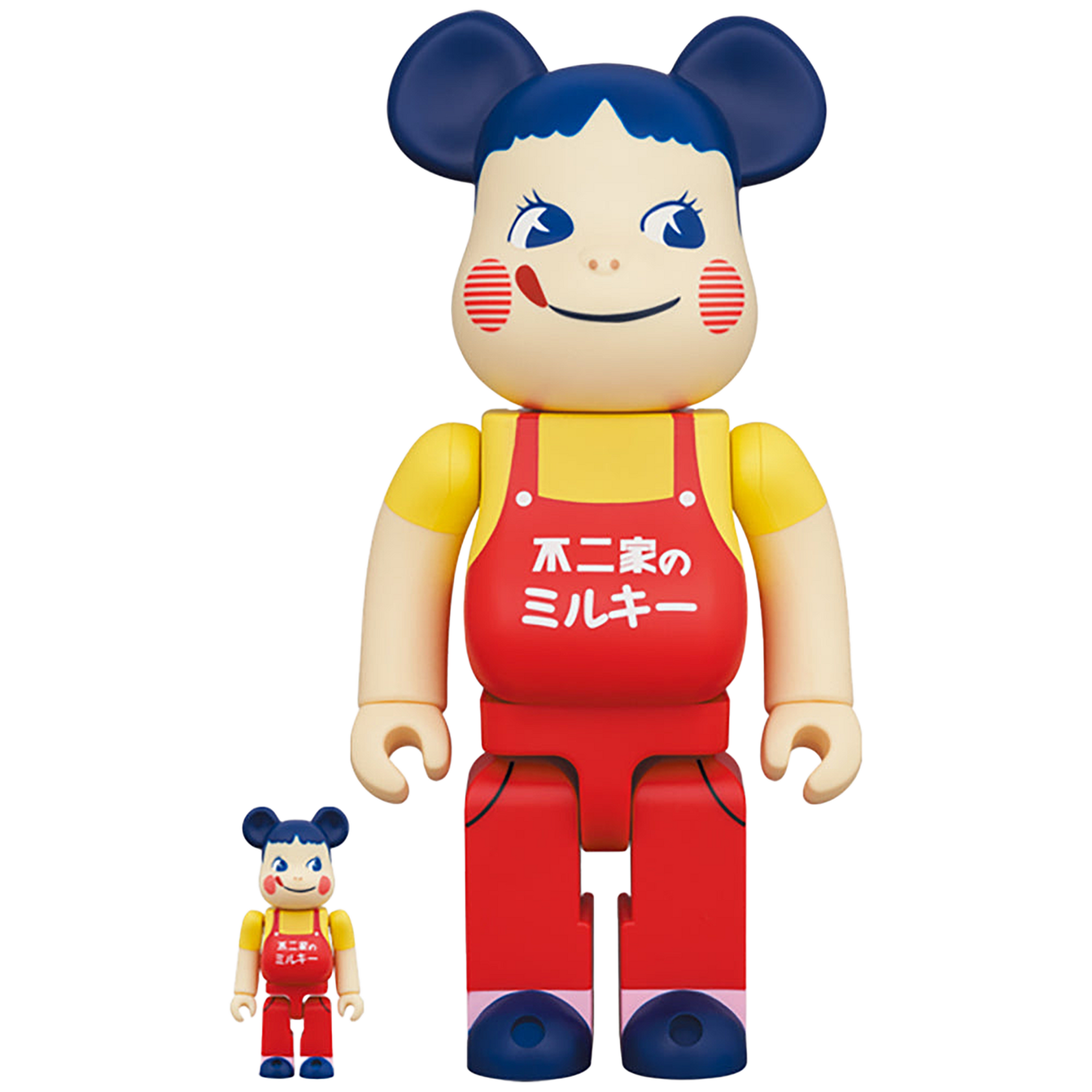 不二家ソフビコレクションペコちゃん　ホーロー看板ペコちゃん BE@RBRICK ホーロー看板 ペコちゃん 100％ & 400％ | MEDICOM TOY