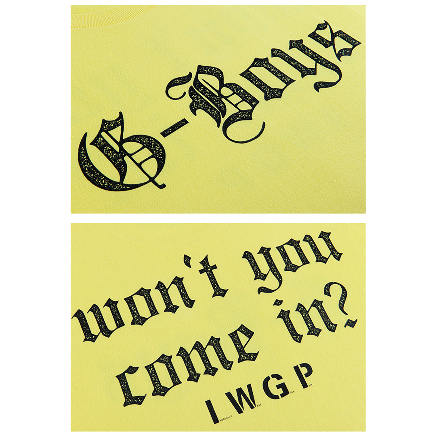 MLE×I.W.G.P. G-BOYS TEE《Planned to be shipped in late July 2024 / Order period is until April 10》