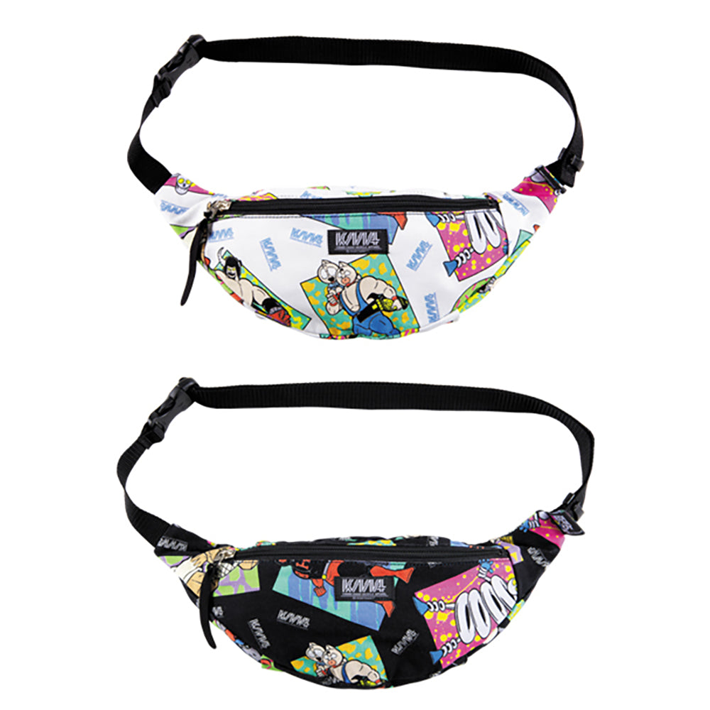 MLE KINNIKUMAN シリーズ KINNIKUMAN WAIST BAG WHITE/BLACK_0