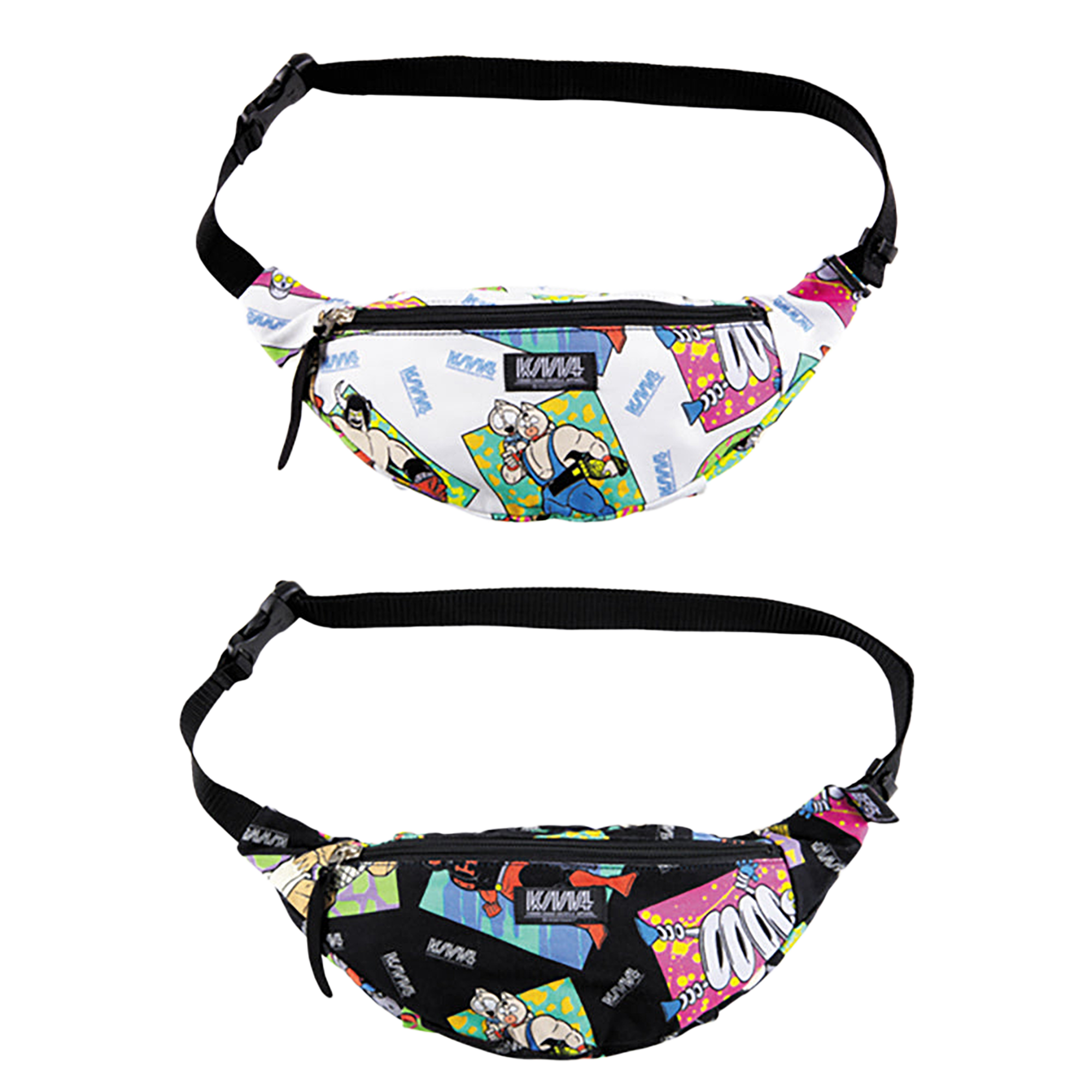 MLE KINNIKUMAN シリーズ KINNIKUMAN WAIST BAG WHITE/BLACK