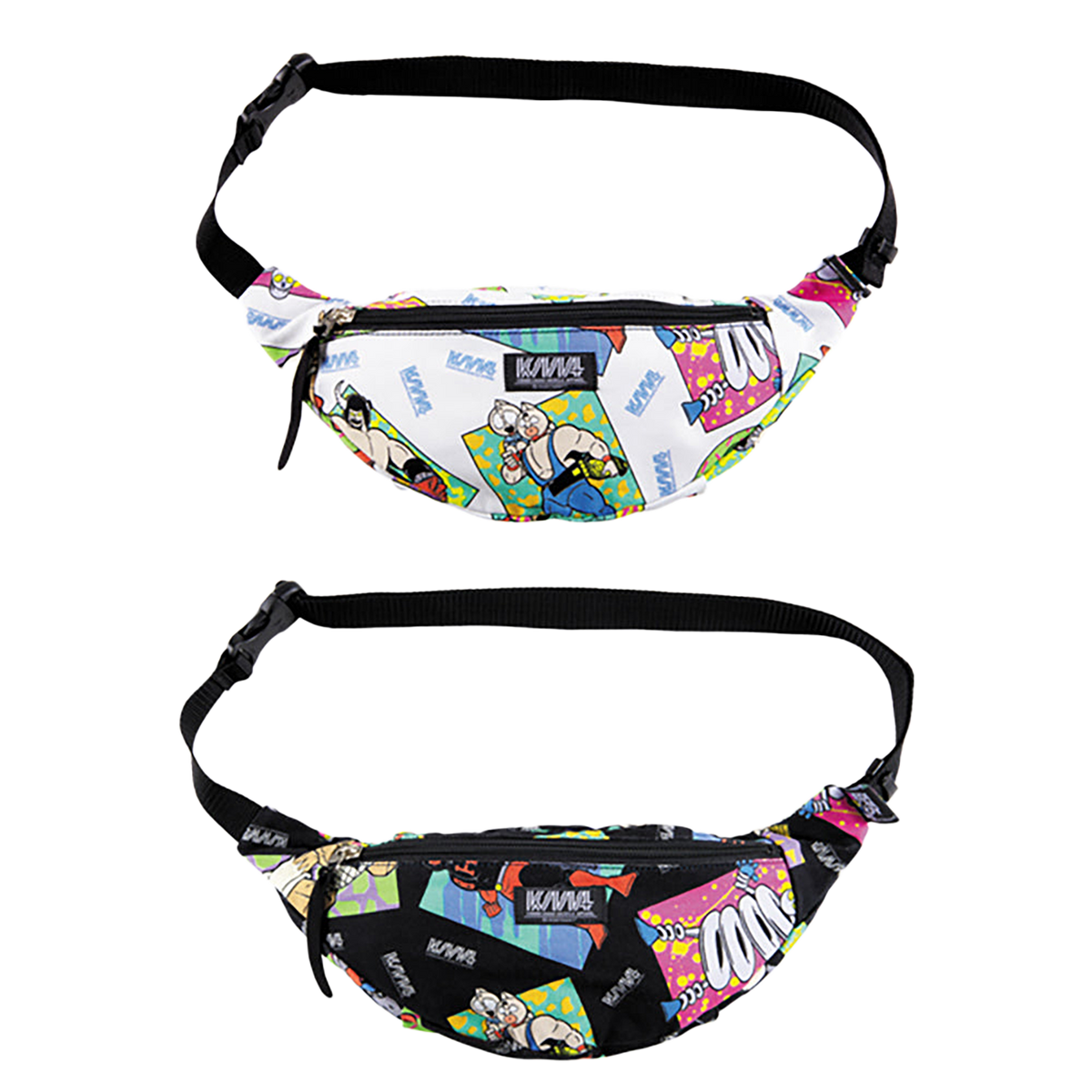 MLE KINNIKUMAN シリーズ KINNIKUMAN WAIST BAG WHITE/BLACK