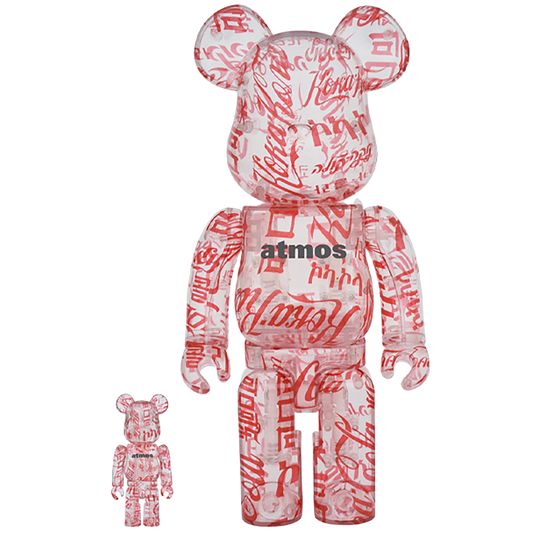 BE@RBRICK atmos × Coca-Cola 100％ & 400％ CLEAR BODY