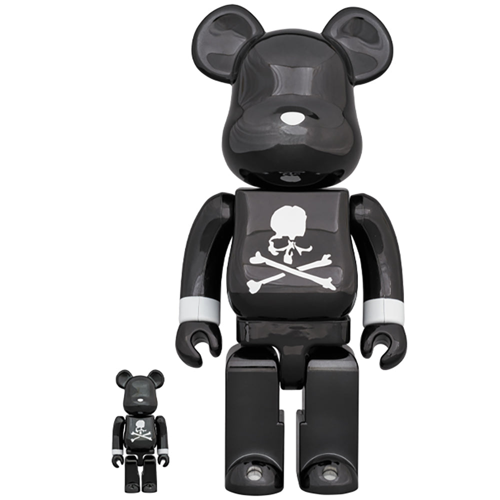 BE@RBRICK mastermind JAPAN BLACK CHROME Ver. 100％ & 400％_0
