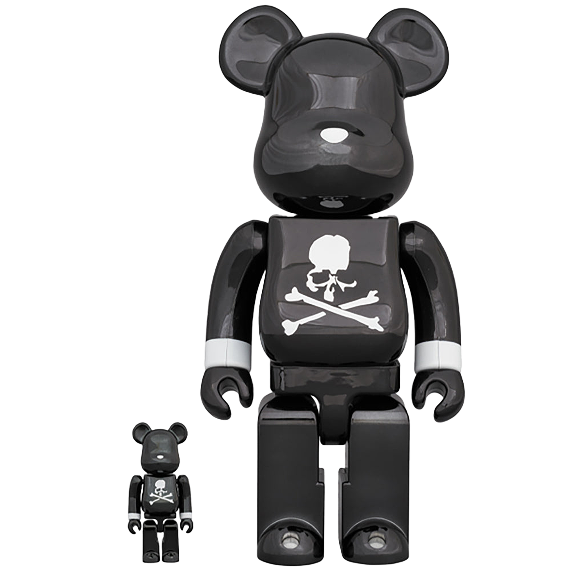 BE@RBRICK mastermind JAPAN BLACK CHROME Ver. 100％ & 400％
