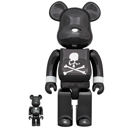 BE@RBRICK mastermind JAPAN BLACK CHROME Ver. 100％ & 400％