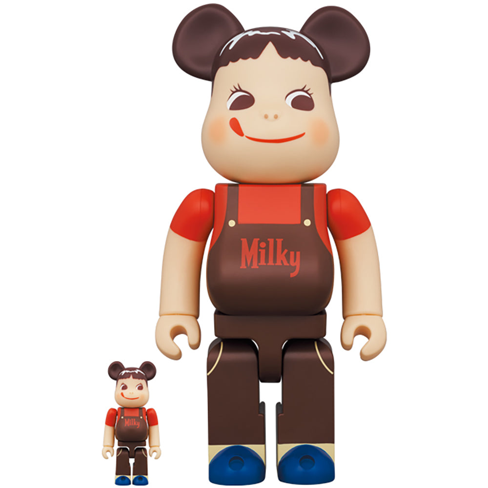BE@RBRICK ペコちゃん チョコレートミルキー 100％ & 400％_0