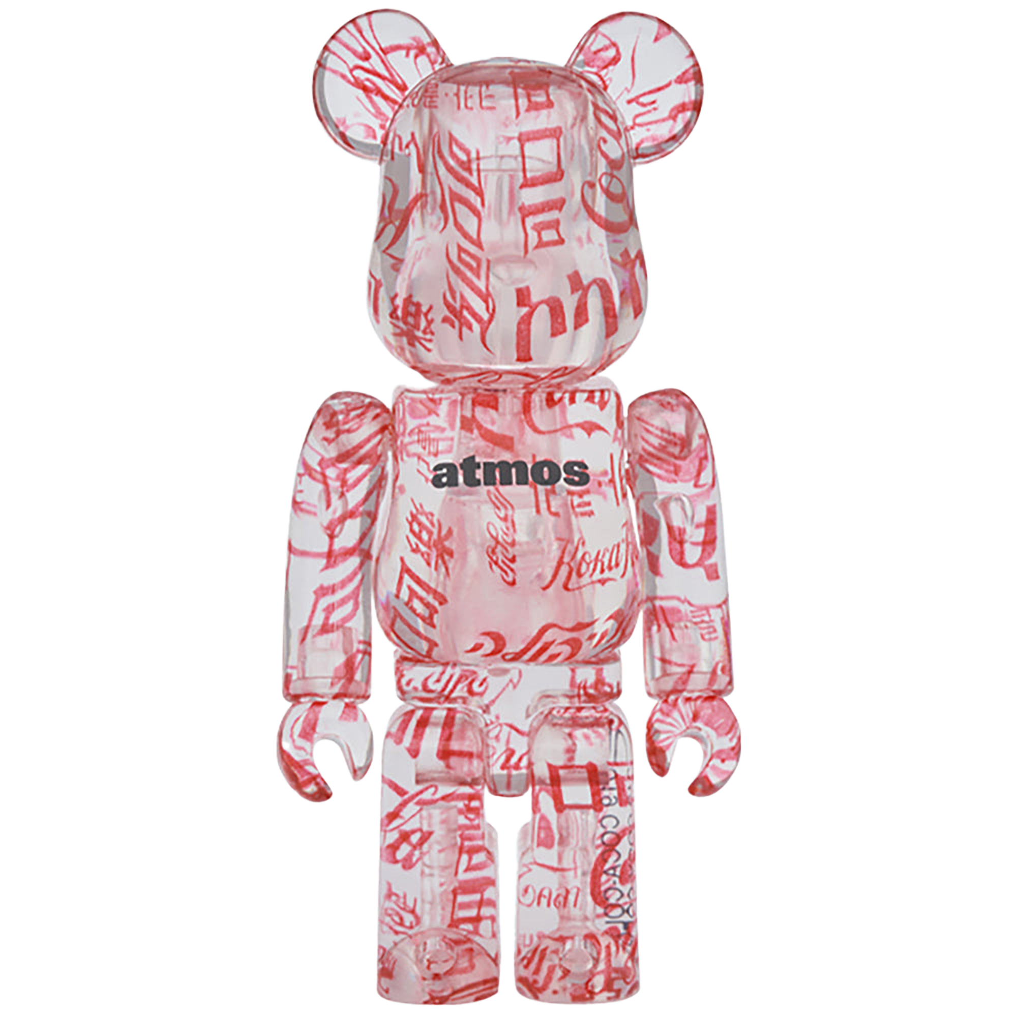 BE@RBRICK atmos × Coca-Cola 100％ & 400％ CLEAR BODY
