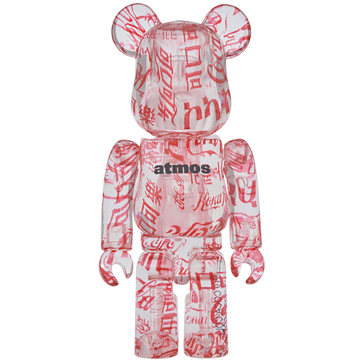 BE@RBRICK atmos × Coca-Cola 100％ & 400％ CLEAR BODY