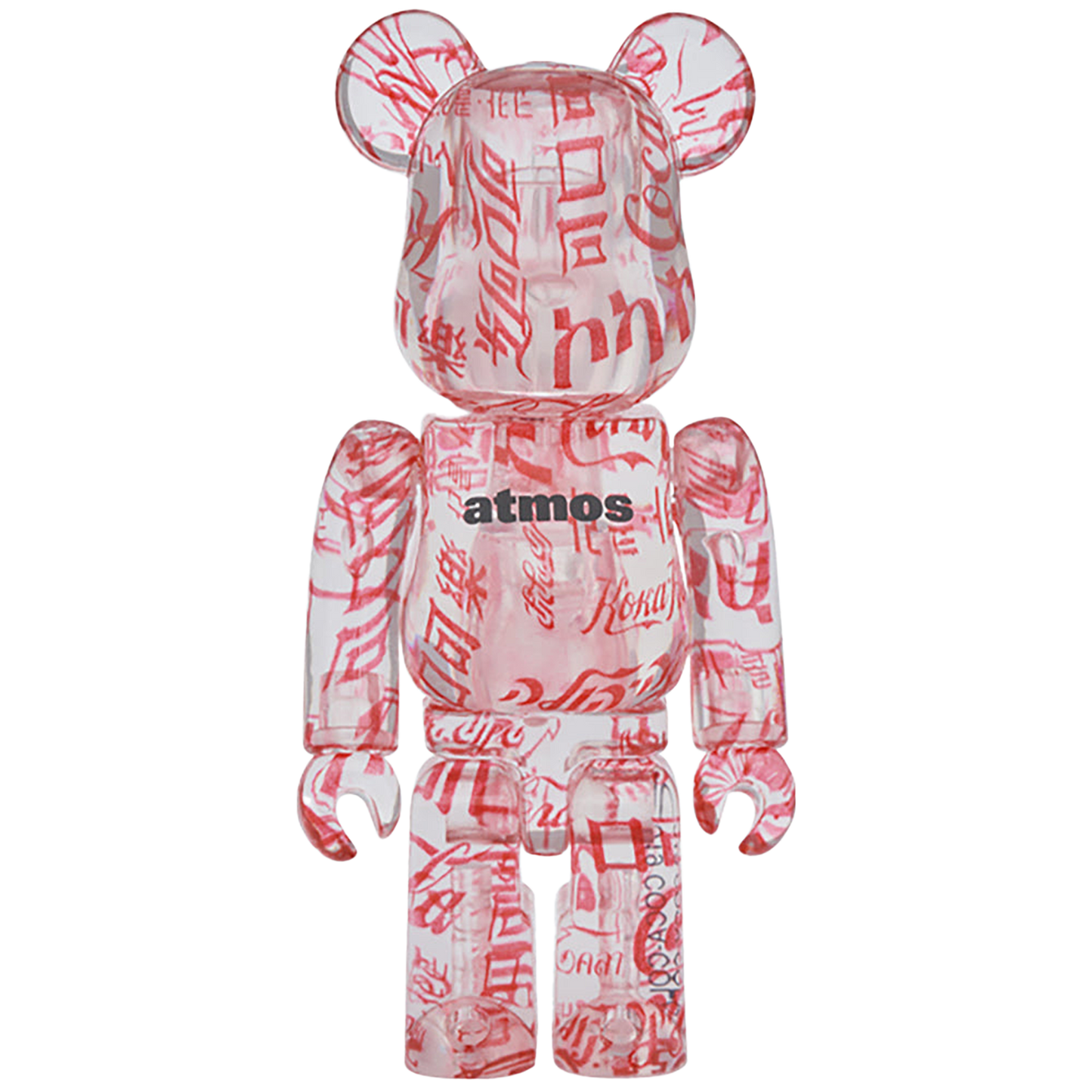 BE@RBRICK atmos × Coca-Cola 100％ & 400％ CLEAR BODY