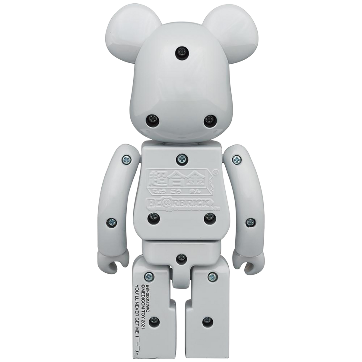 BE@RBRICK 20 周年纪念模型超合金 BE@RBRICK 1st MODEL WHITE CHROME Ver.