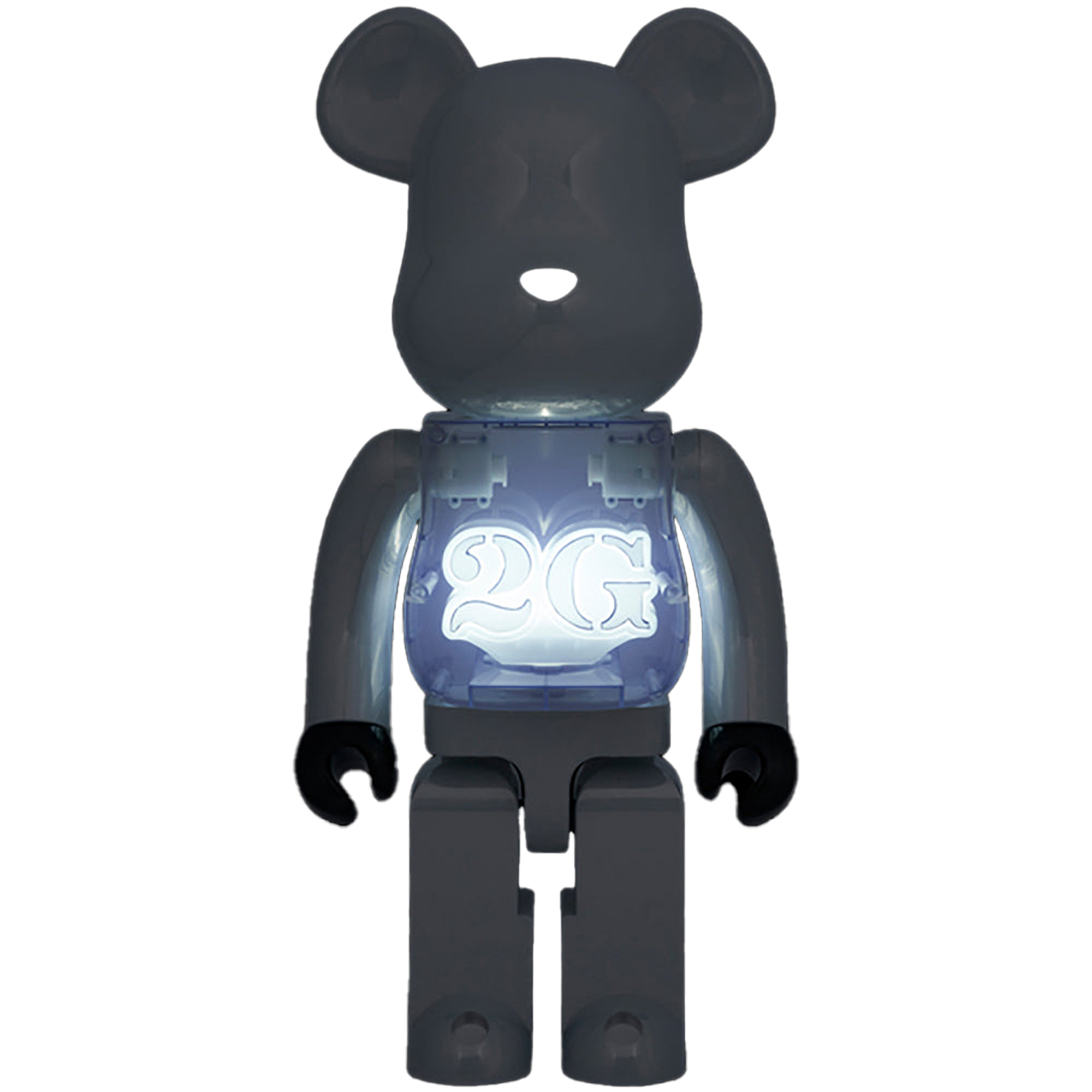 BE@RBRICK 2G WHITE CHROME 1000％