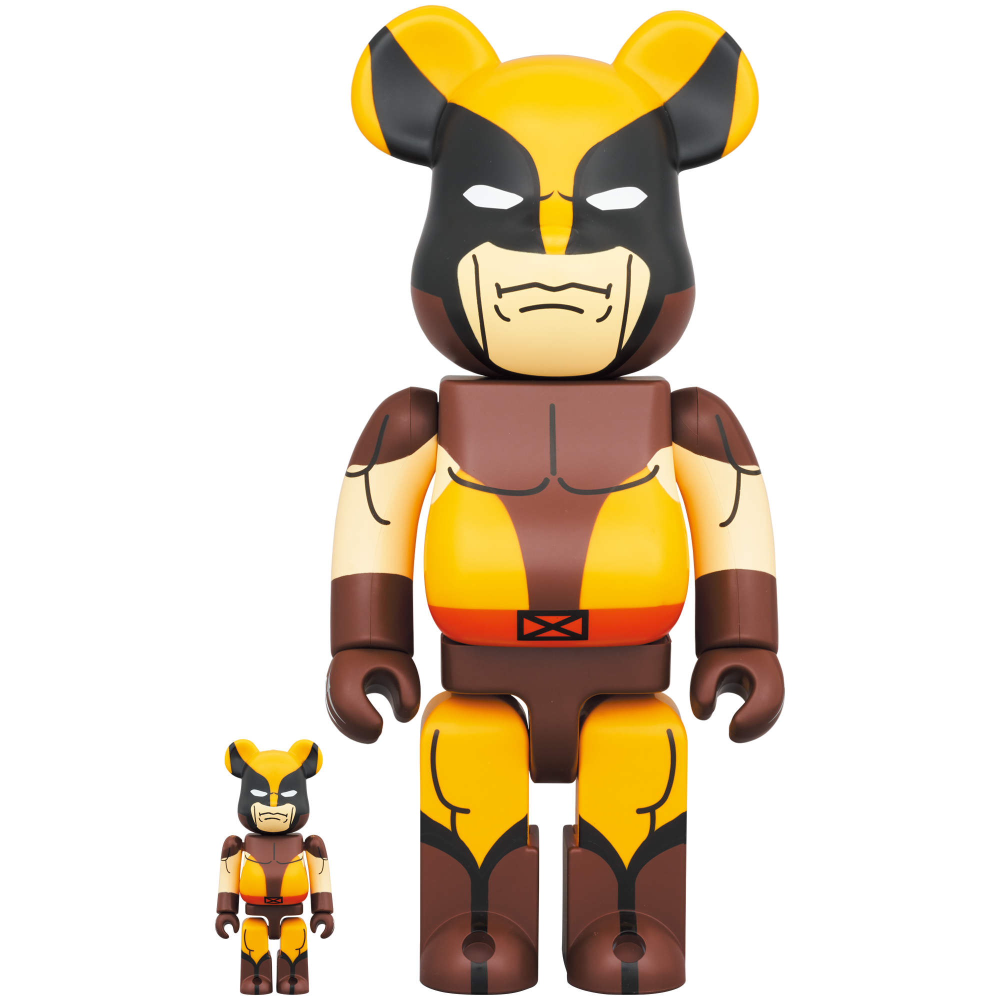 BE@RBRICK 金刚狼 (棕色版) 100% & 400%
