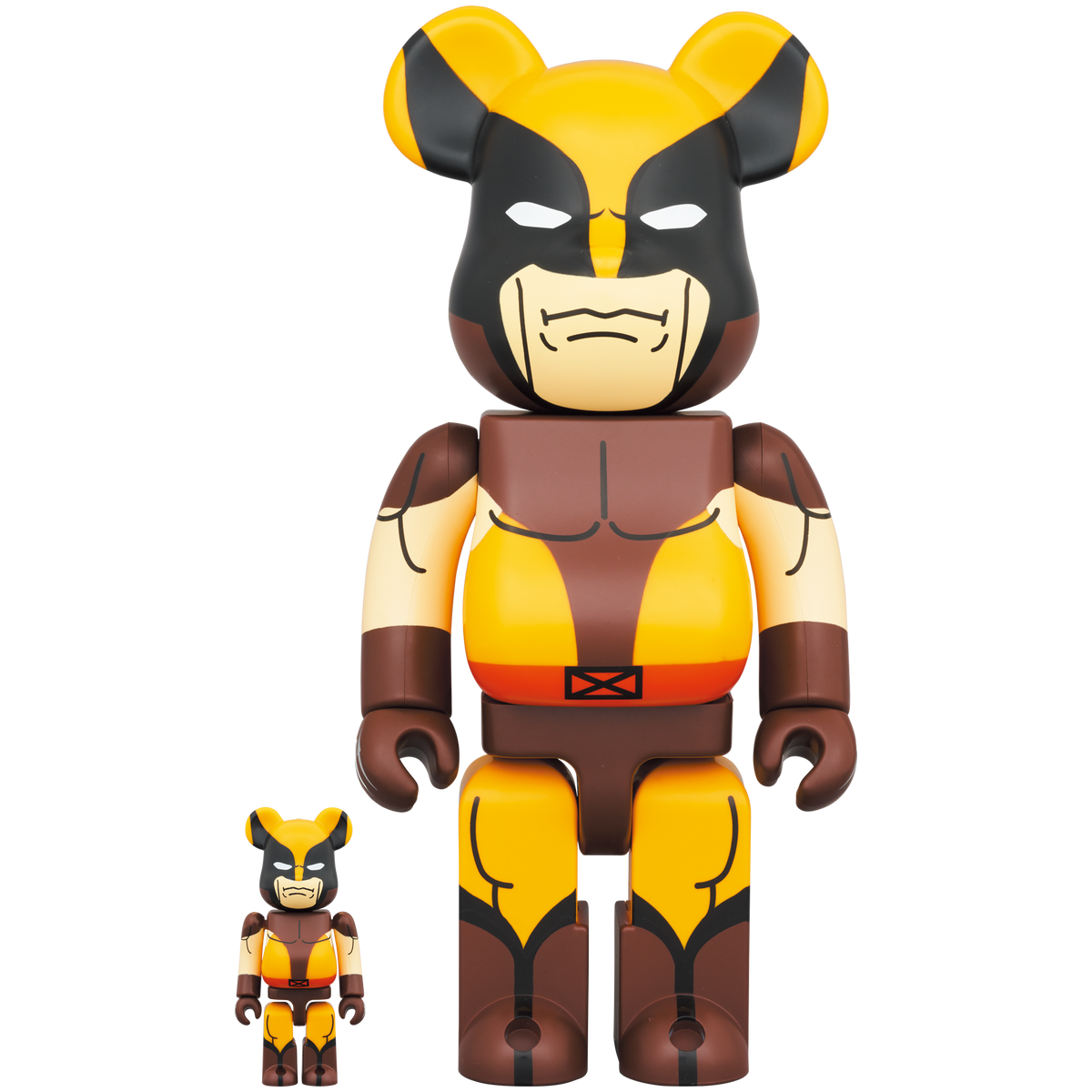 BE@RBRICK 金刚狼 (棕色版) 100% & 400%