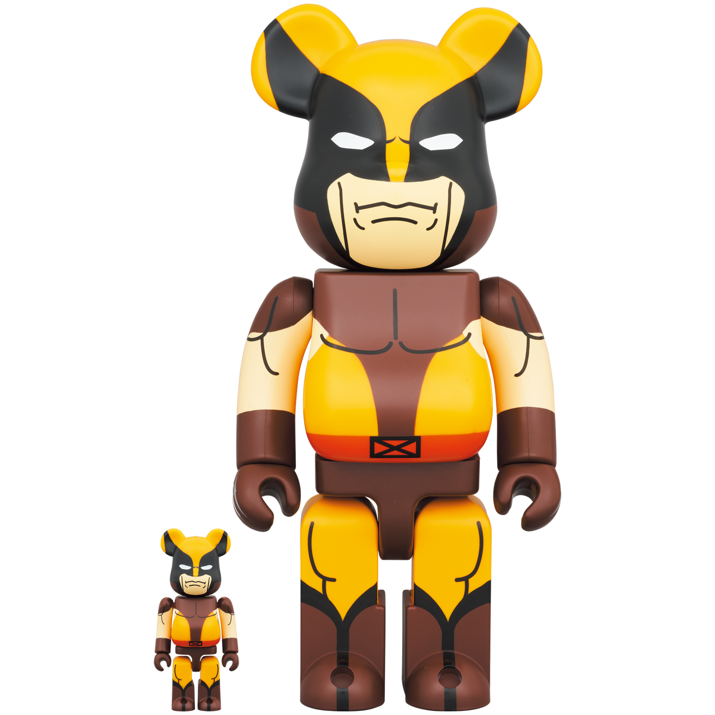 BE@RBRICK 金刚狼 (棕色版) 100% & 400%
