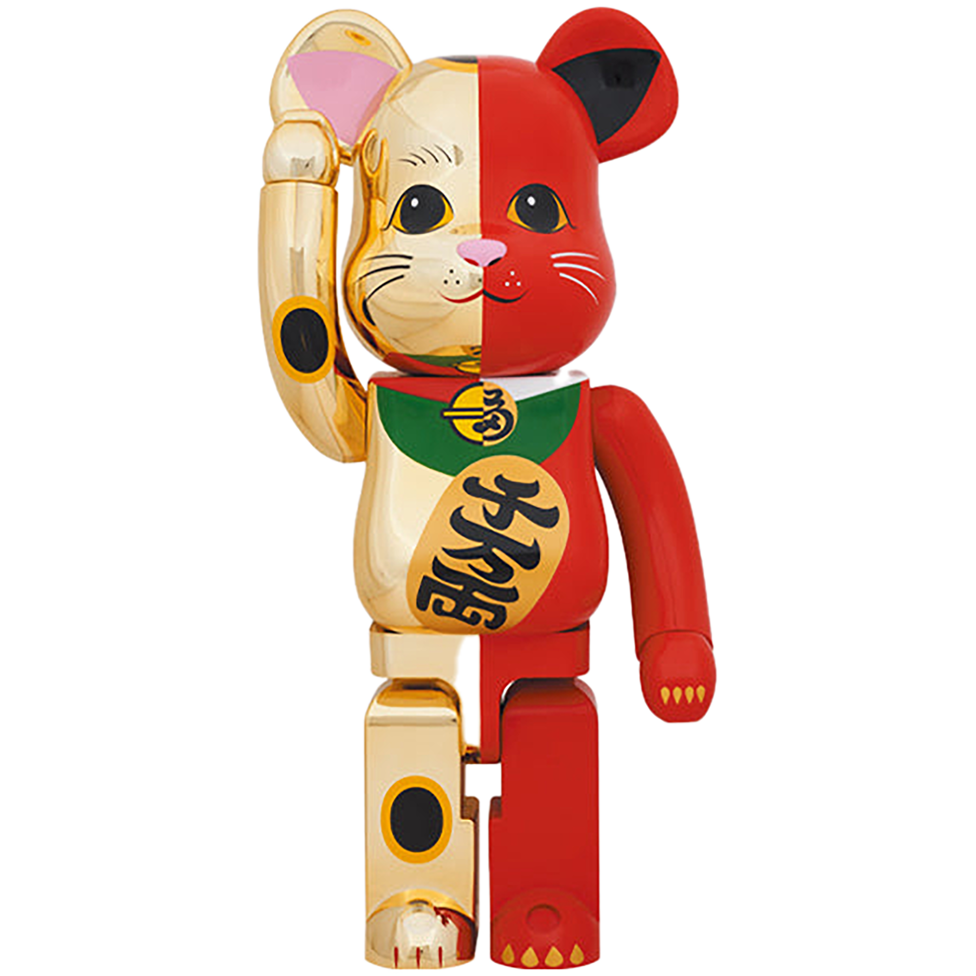 BE@RBRICK Manekineko Gold×Red 1000％