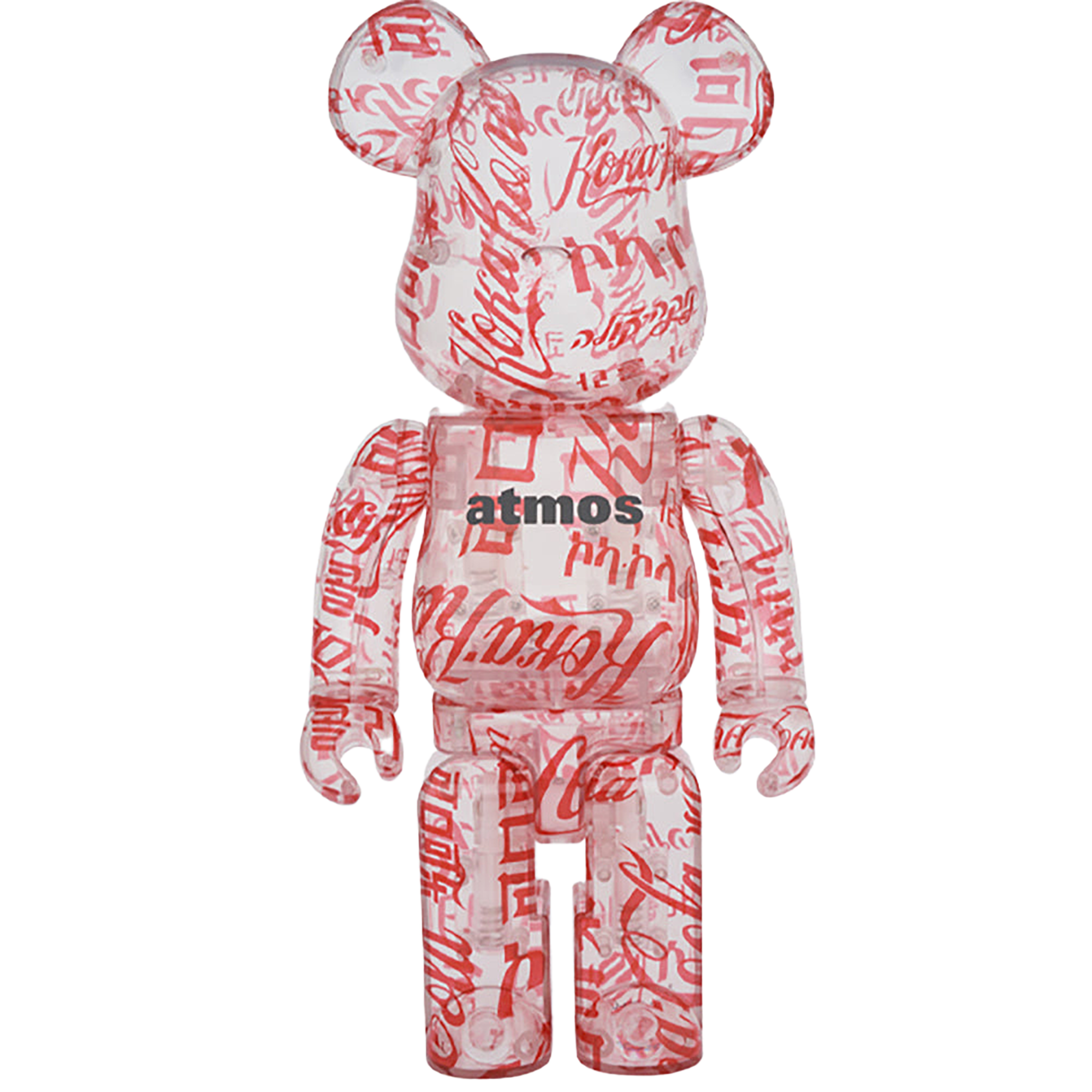 BE@RBRICK atmos × Coca-Cola 100％ & 400％ CLEAR BODY