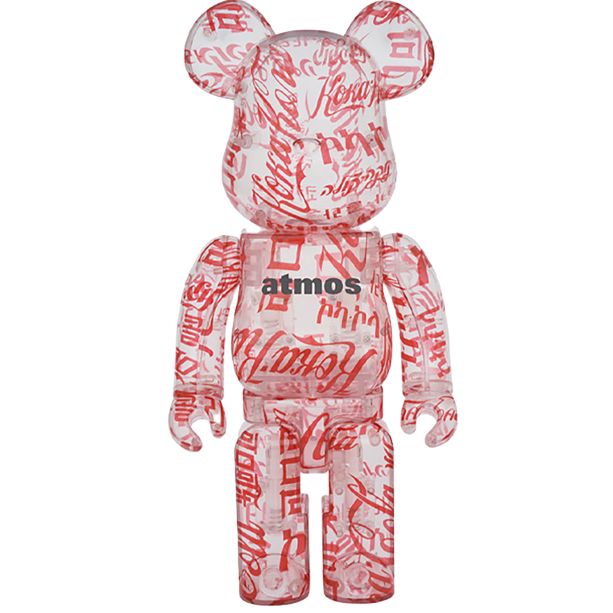 BE@RBRICK atmos × Coca-Cola 100％ & 400％ CLEAR BODY