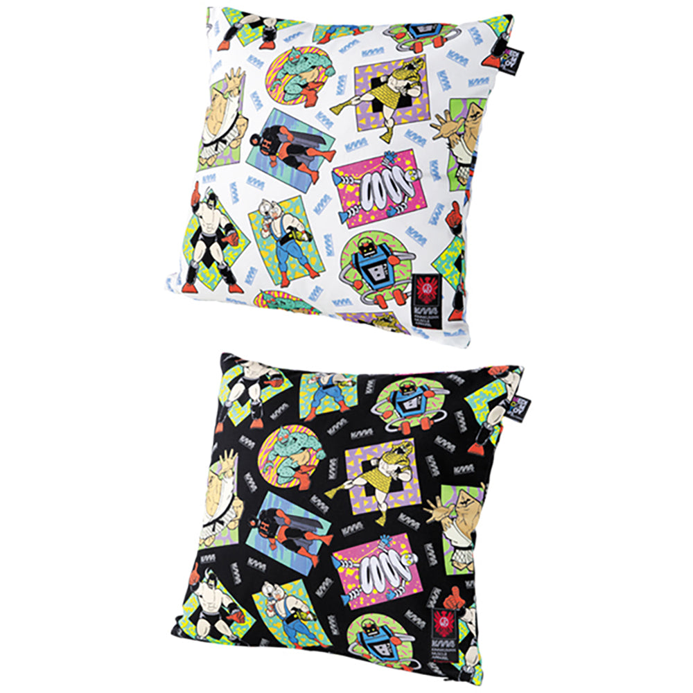 MLE KINNIKUMAN シリーズ KINNIKUMAN CUSHION COVER WHITE/BLACK_0