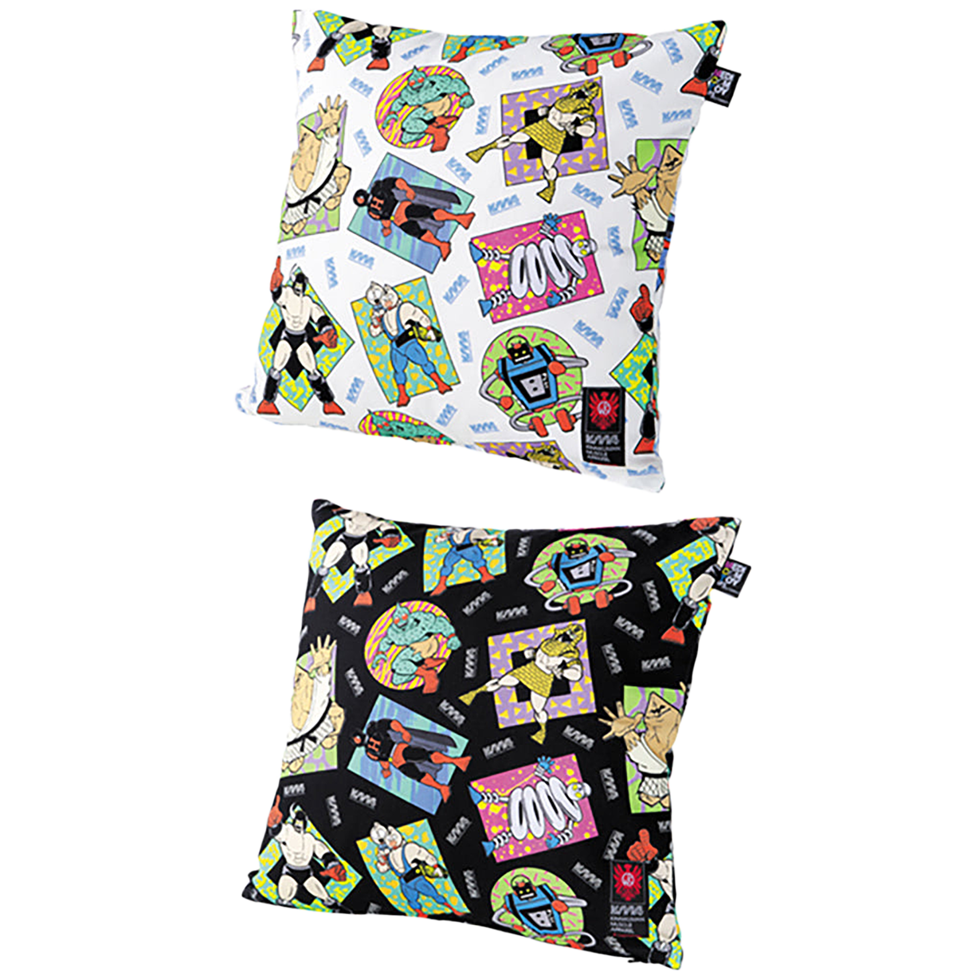 MLE KINNIKUMAN シリーズ KINNIKUMAN CUSHION COVER WHITE/BLACK