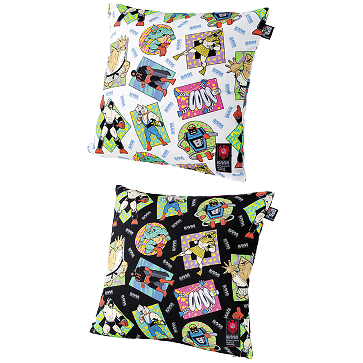 MLE KINNIKUMAN シリーズ KINNIKUMAN CUSHION COVER WHITE/BLACK