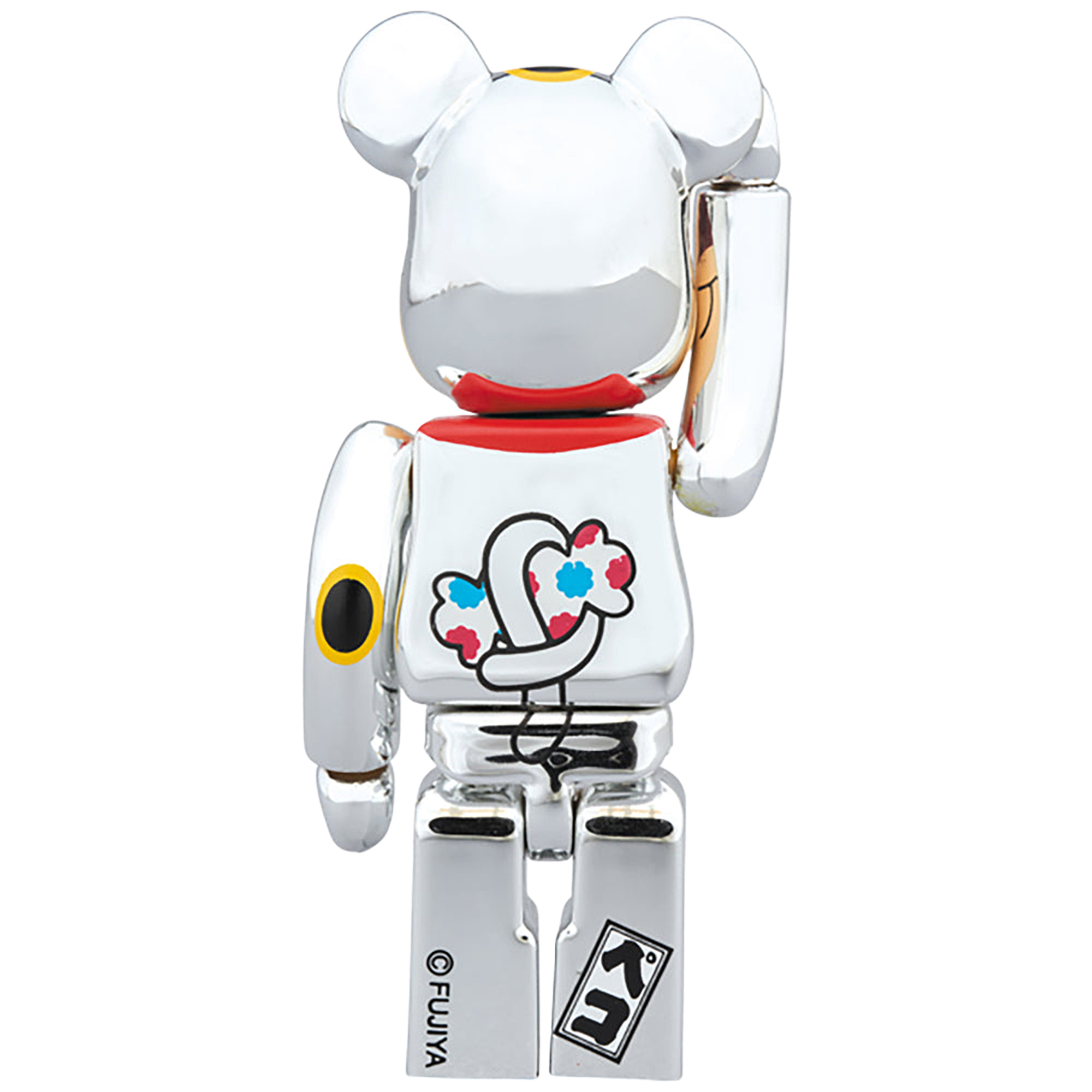 BE@RBRICK 招き猫 ペコちゃん 銀メッキ 100％ & 400％