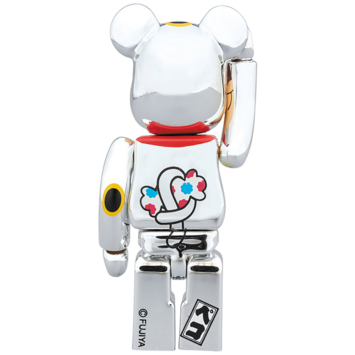 BE@RBRICK 招き猫 ペコちゃん 銀メッキ 100％ & 400％