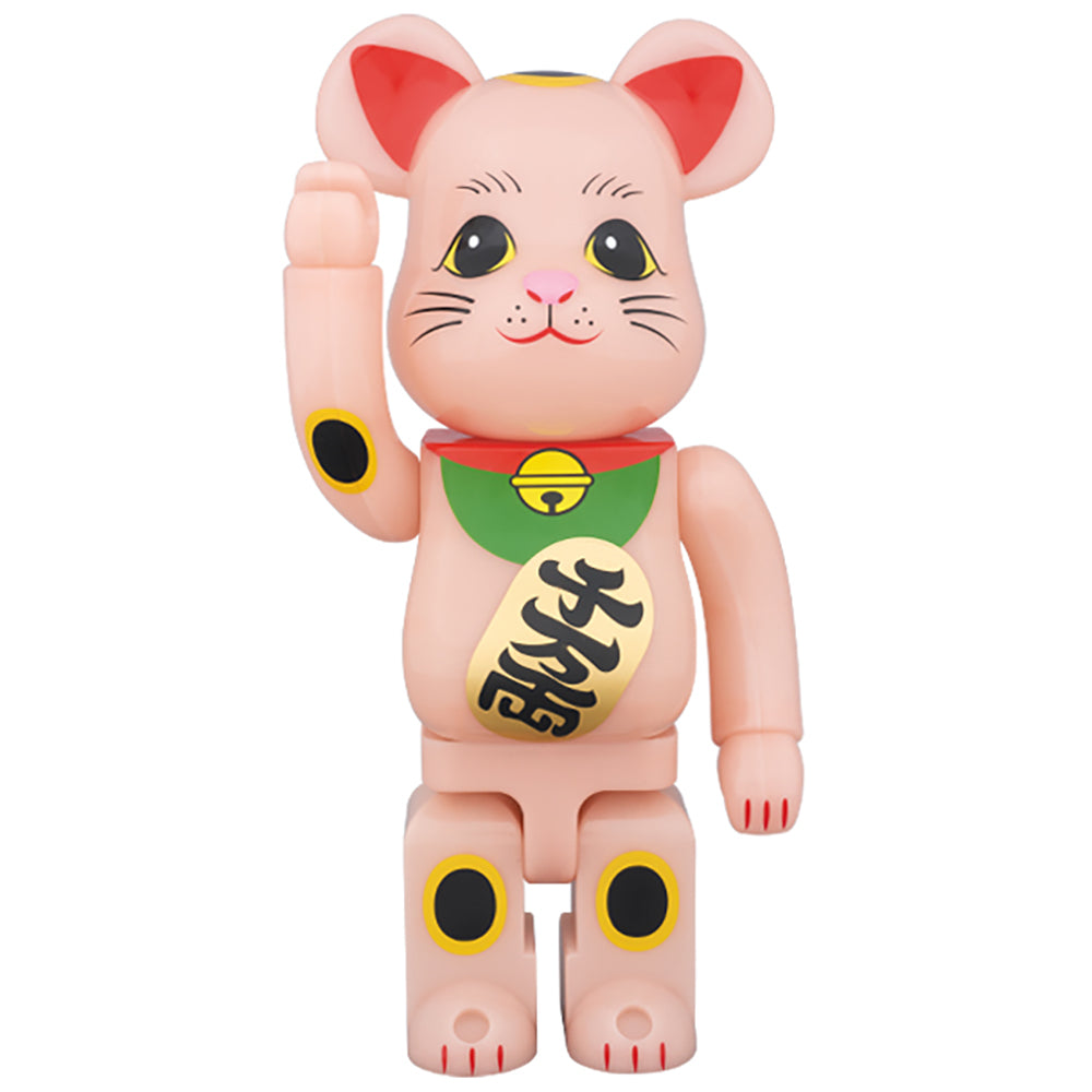 BE@RBRICK 招き猫 赤蓄光 400％_0