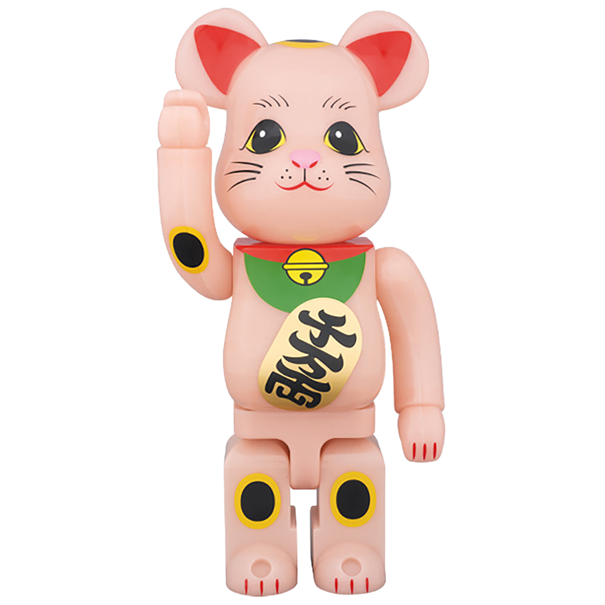 BE@RBRICK 招き猫 赤蓄光 400％