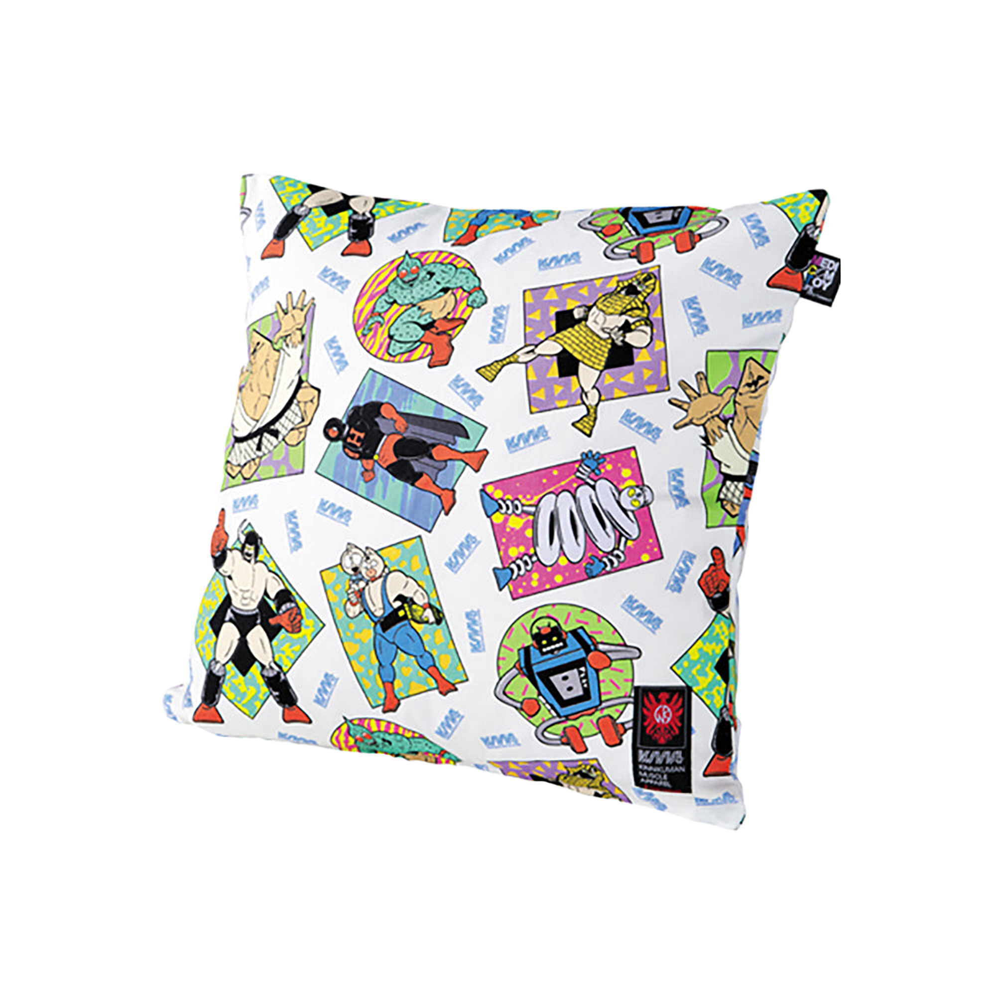 MLE KINNIKUMAN シリーズ KINNIKUMAN CUSHION COVER WHITE/BLACK