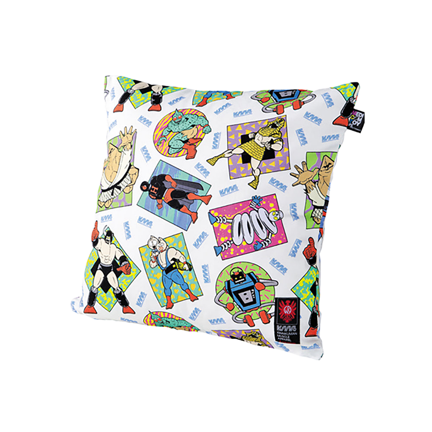 MLE KINNIKUMAN シリーズ KINNIKUMAN CUSHION COVER WHITE/BLACK