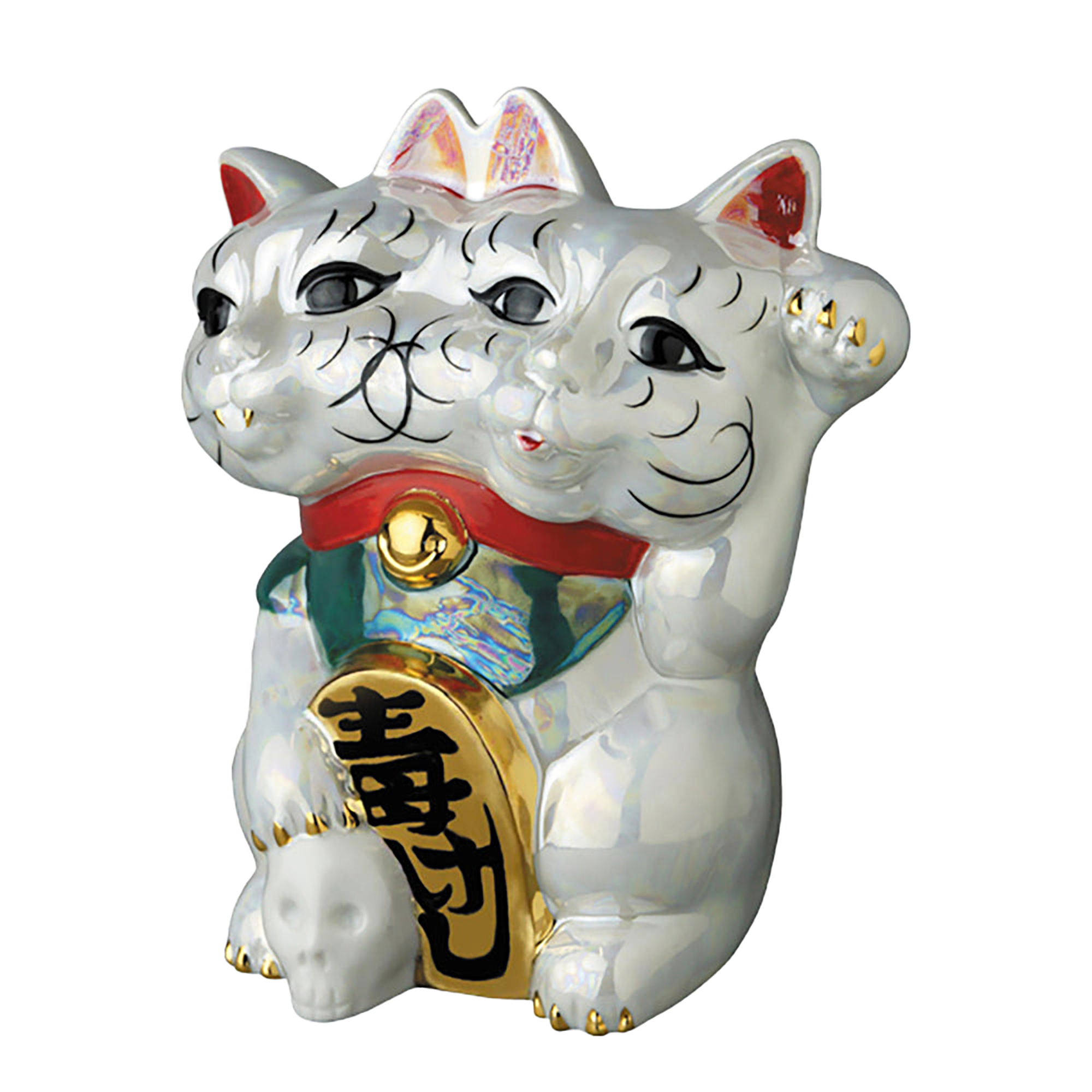 魔よけ猫（ちみどろ齋いづも作)(パール）