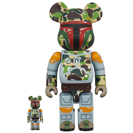 BE@RBRICK BAPE(R) 波巴·费特 100% 和 400%