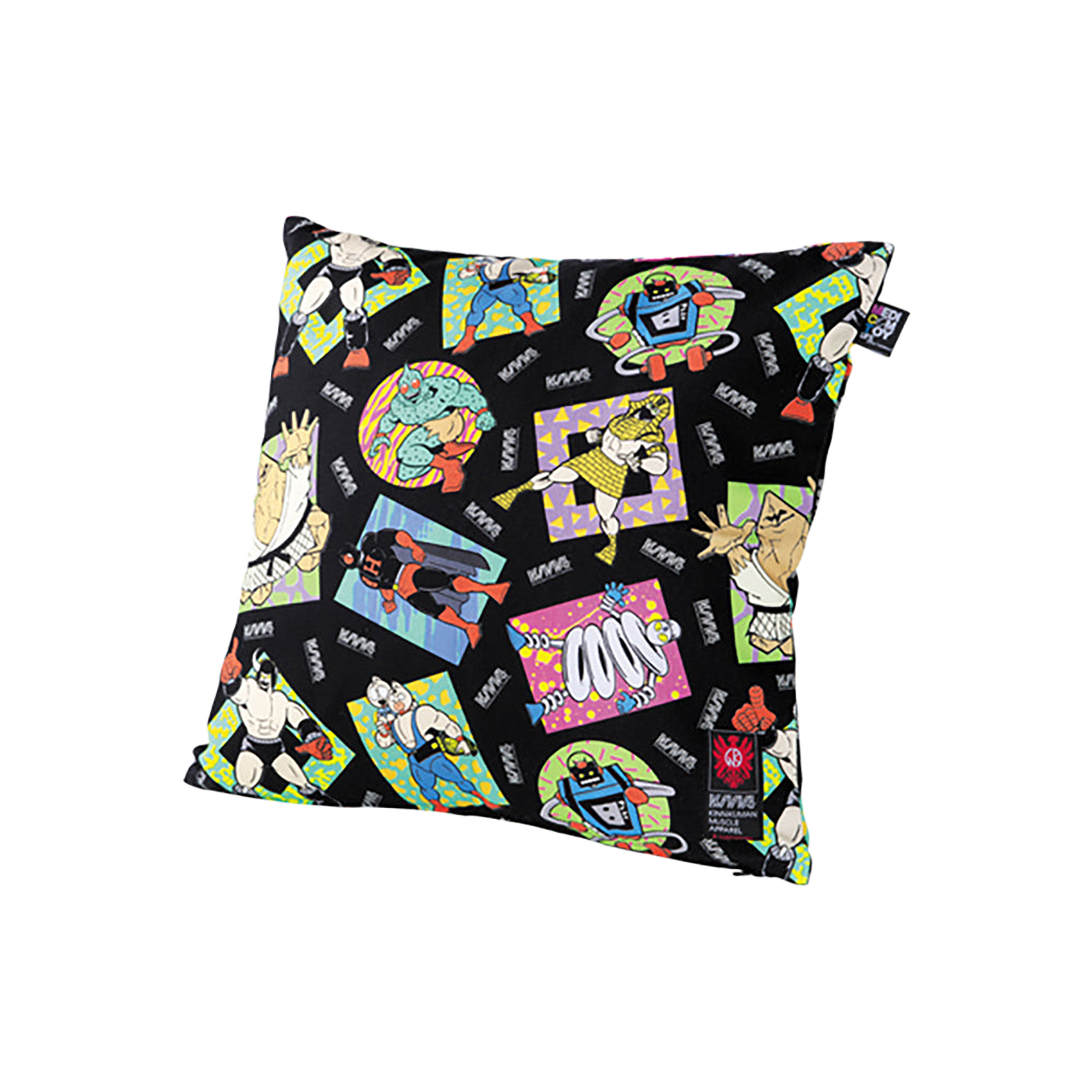 MLE KINNIKUMAN シリーズ KINNIKUMAN CUSHION COVER WHITE/BLACK