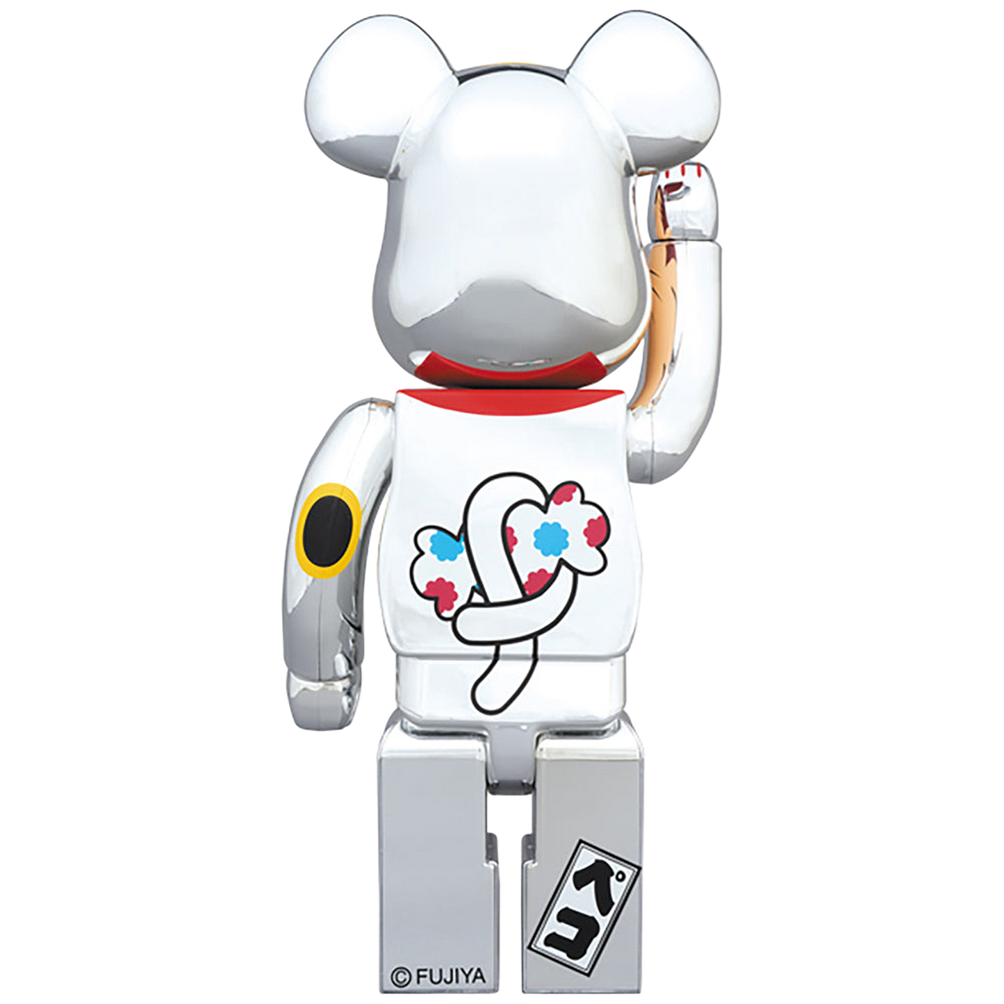 BE@RBRICK 招き猫 ペコちゃん 銀メッキ 100％ & 400％