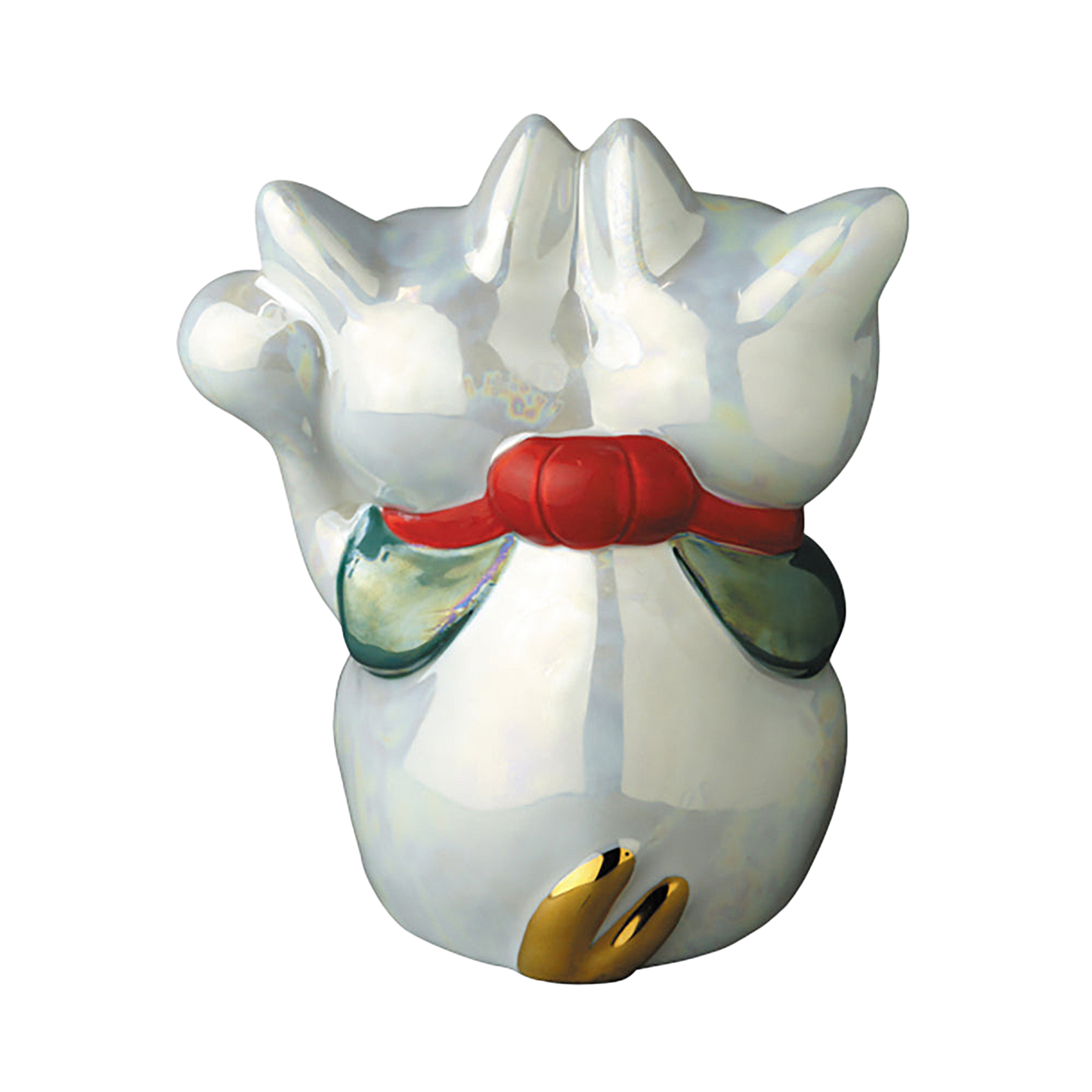 魔よけ猫（ちみどろ齋いづも作)(パール）